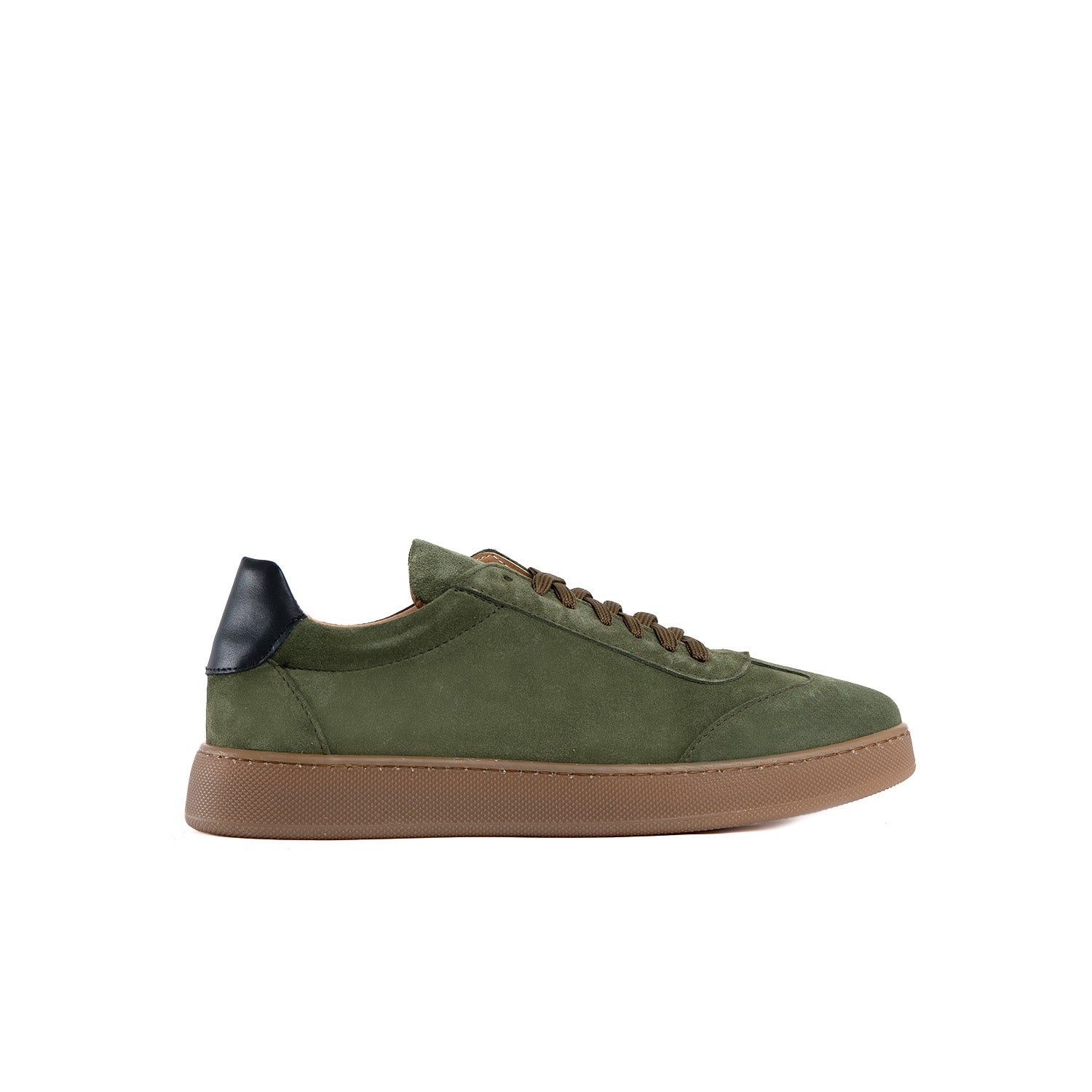 Fusion sneakers basse uomo in morbido camoscio