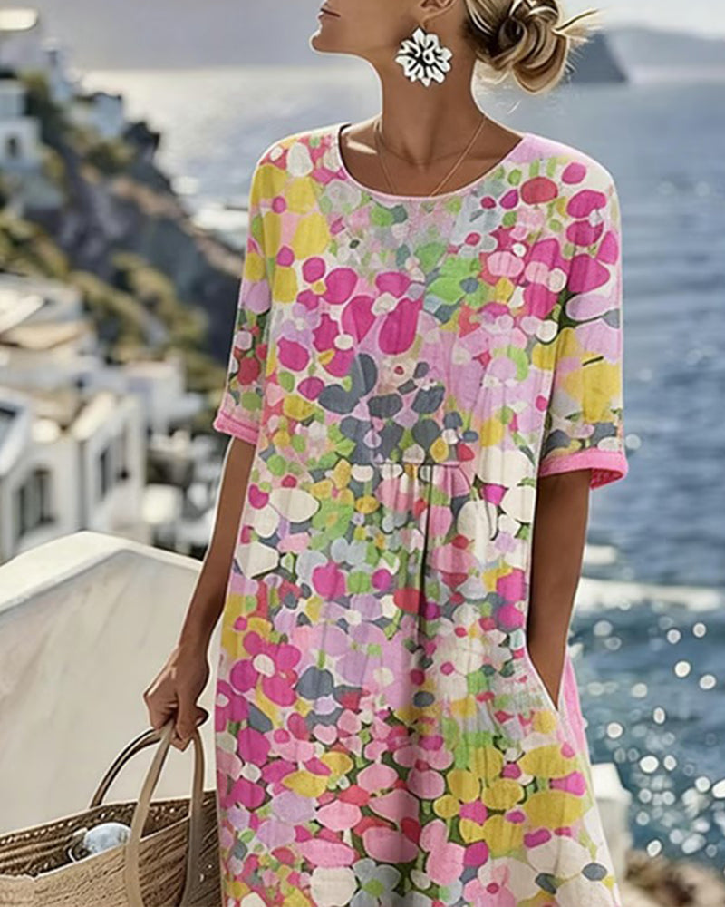 Adriana™ | Elegante Abito Midi Floreale Estivo