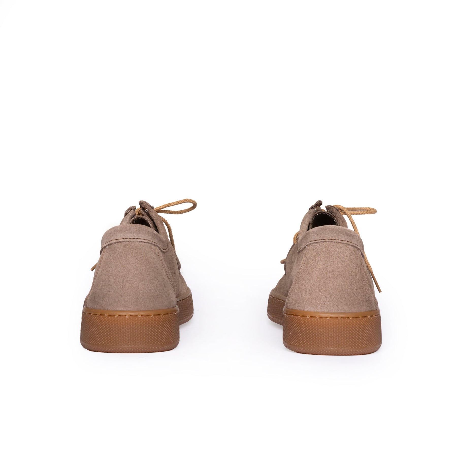 Frank Sneakers fondo ambra Uomo in Morbido Camoscio