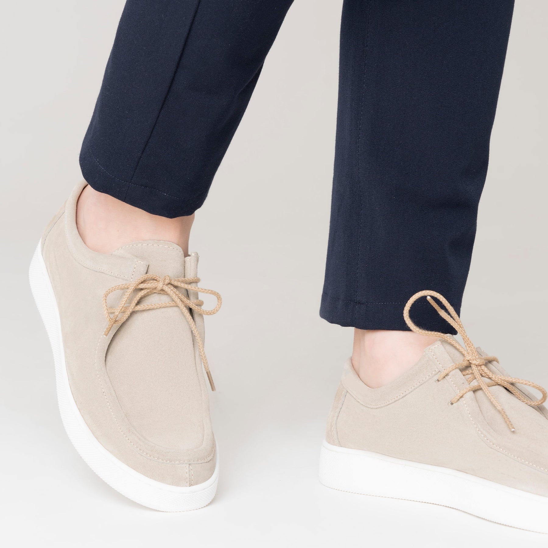 Frank Sneakers Uomo in Morbido Camoscio