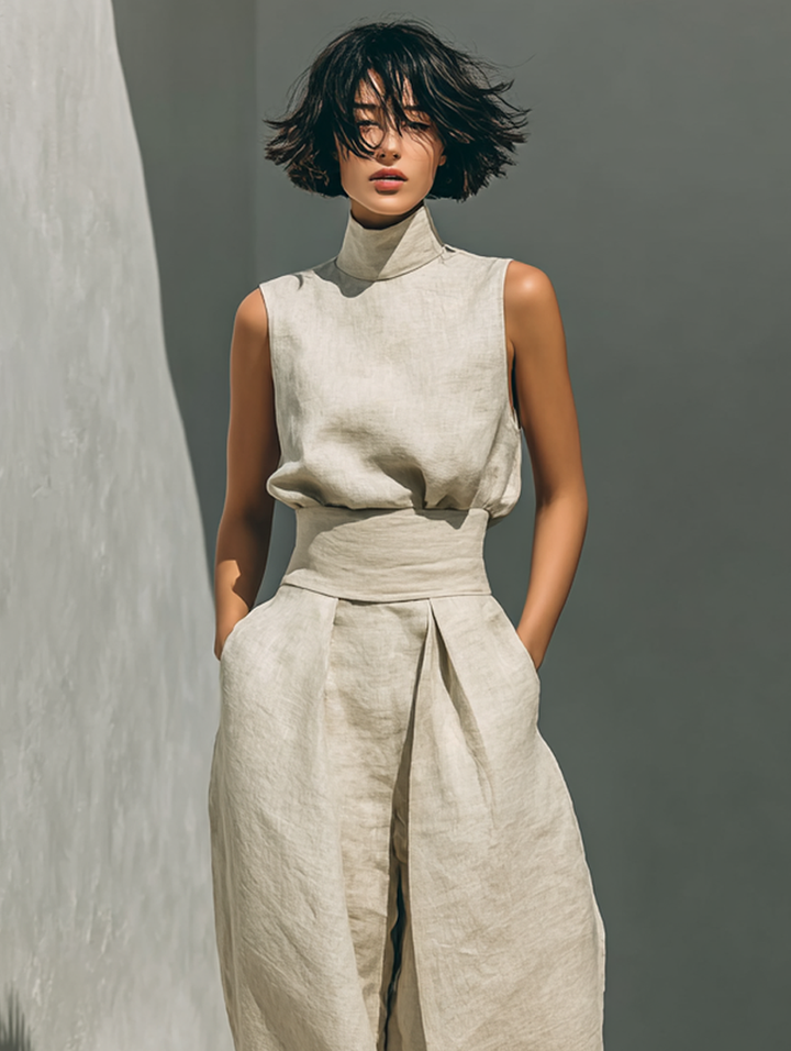 MARIA | TANK TOP & WIDE-LEG TROUSERS SET