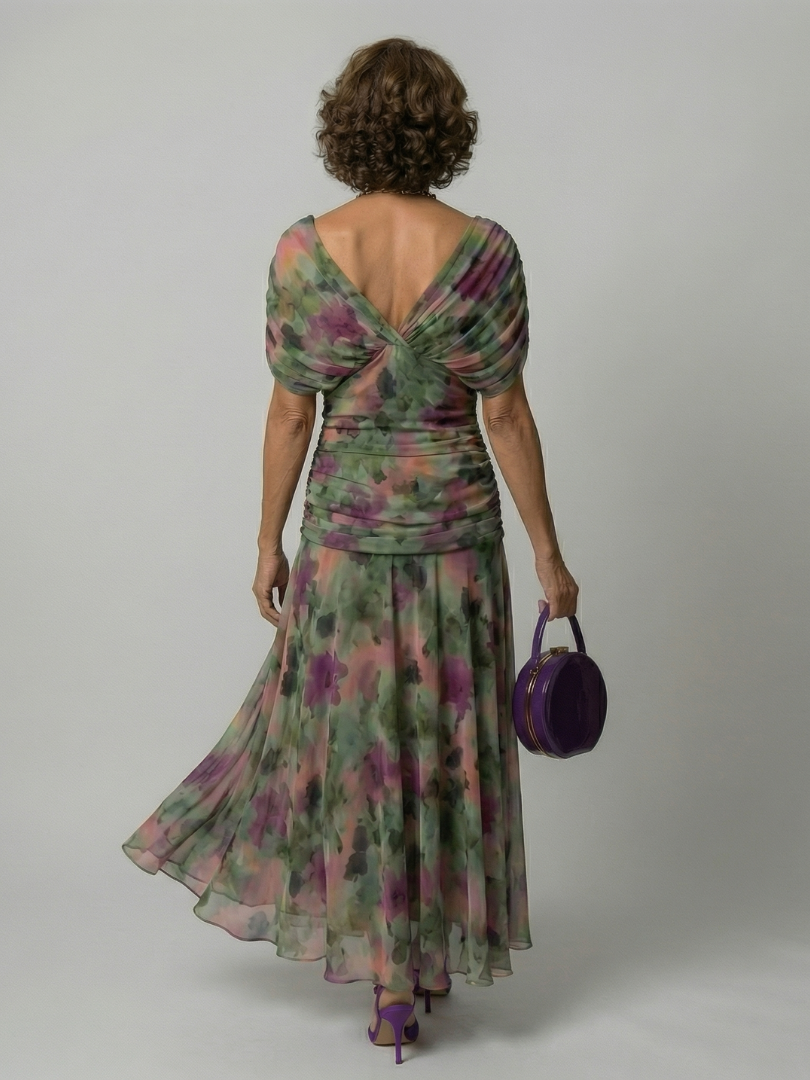 Calen | Abiti Midi Fluttuanti Off-Shoulder