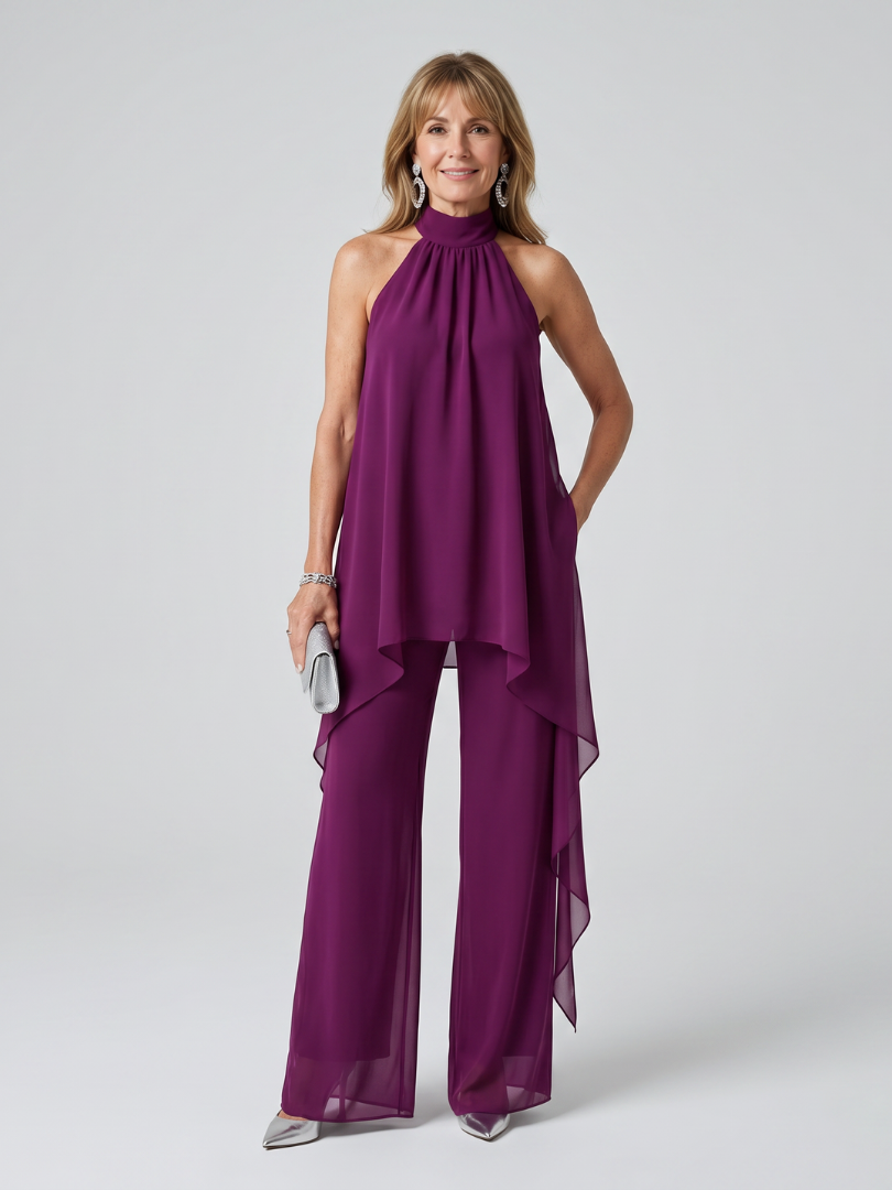 Bearim | Set Tunica Asimmetrica con Collo Halter