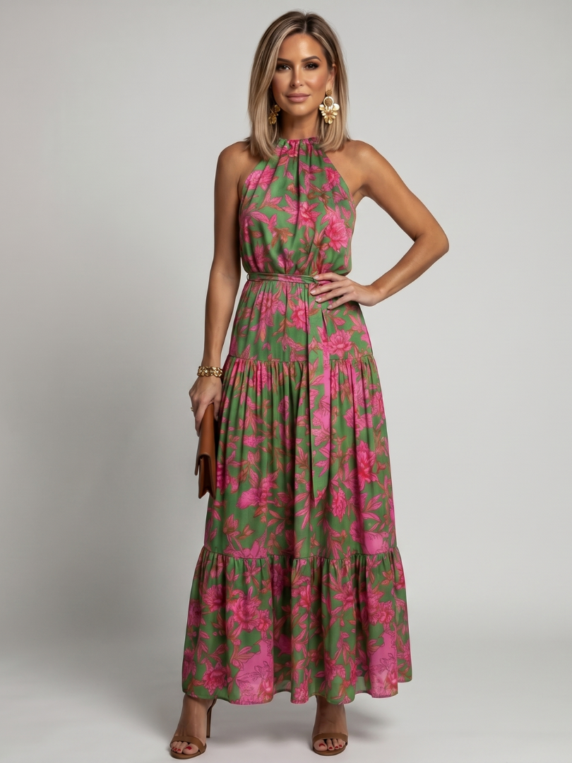 Rowen | Abito Midi con Scollo