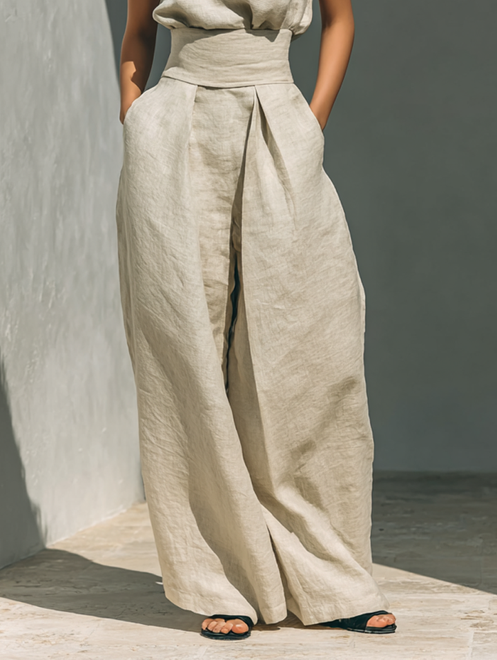 MARIA | TANK TOP & WIDE-LEG TROUSERS SET
