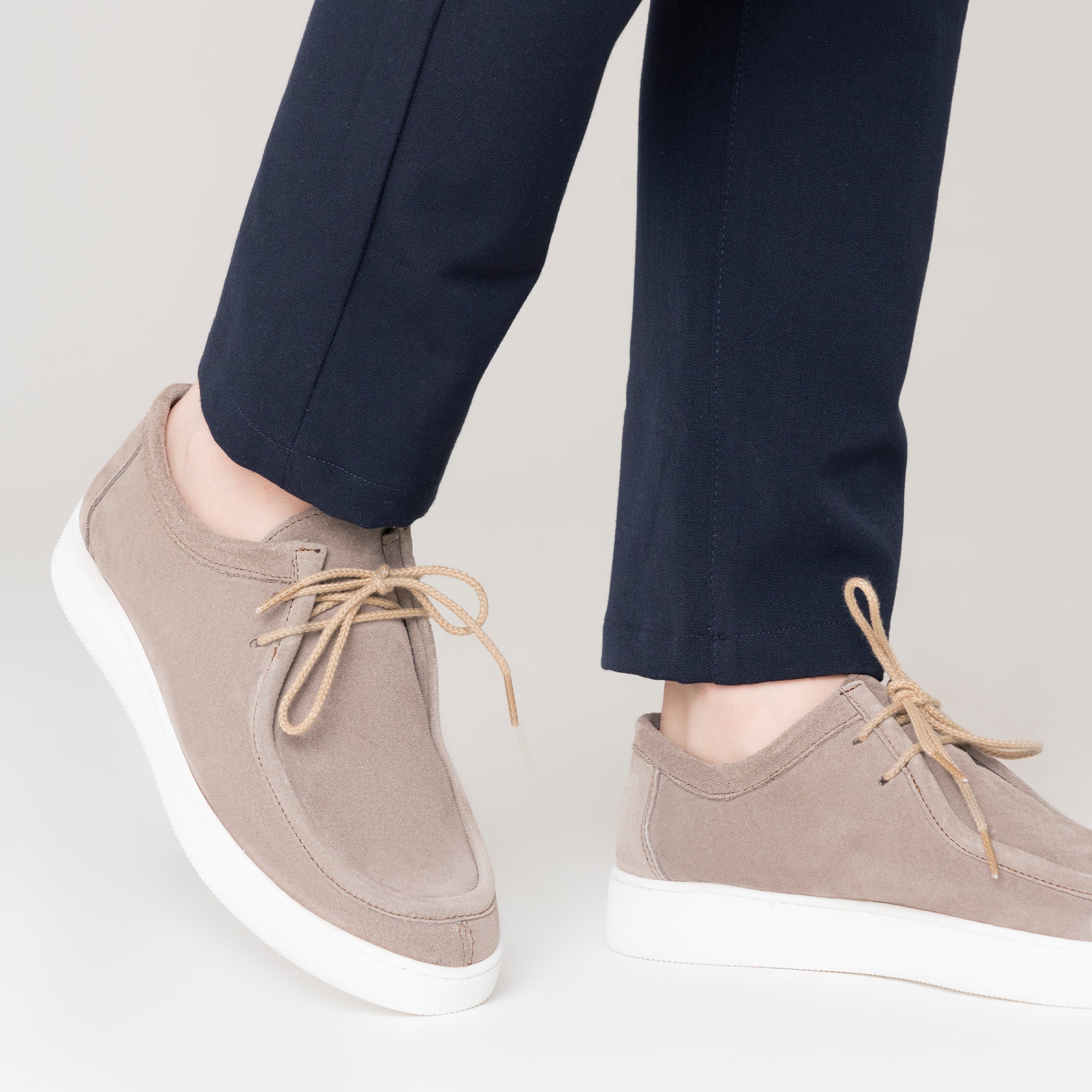Frank Sneakers Uomo in Morbido Camoscio