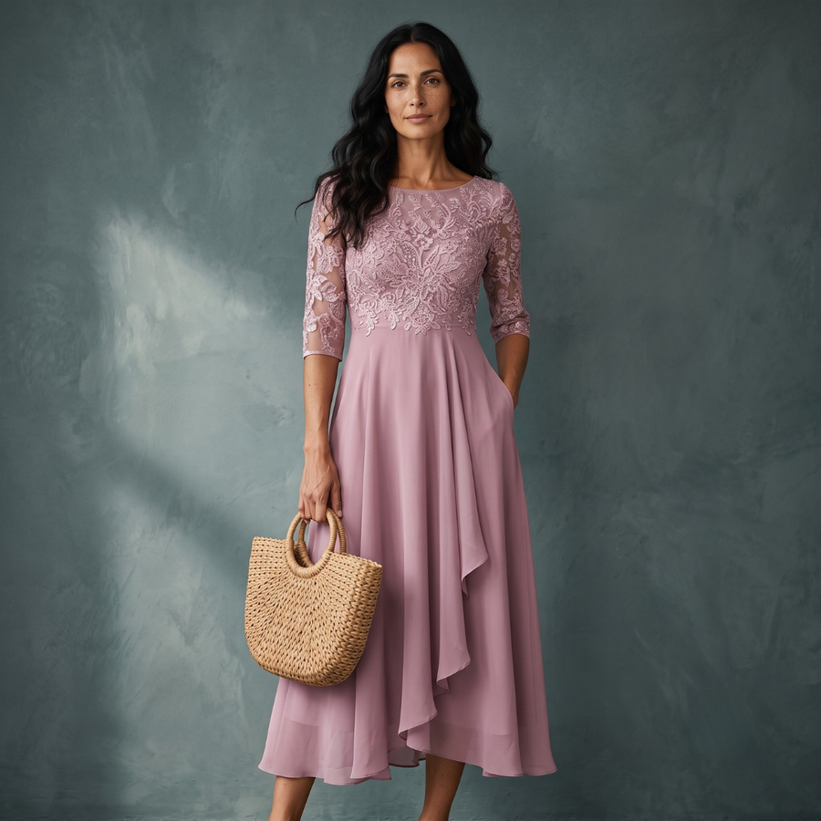 Rhonda | Abito Elegante in Pizzo