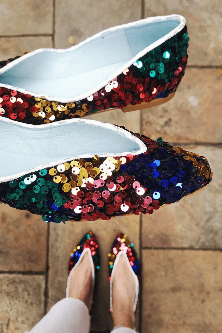 Ballerine slip-on Multicolore con scollo a V [Pre-Order]