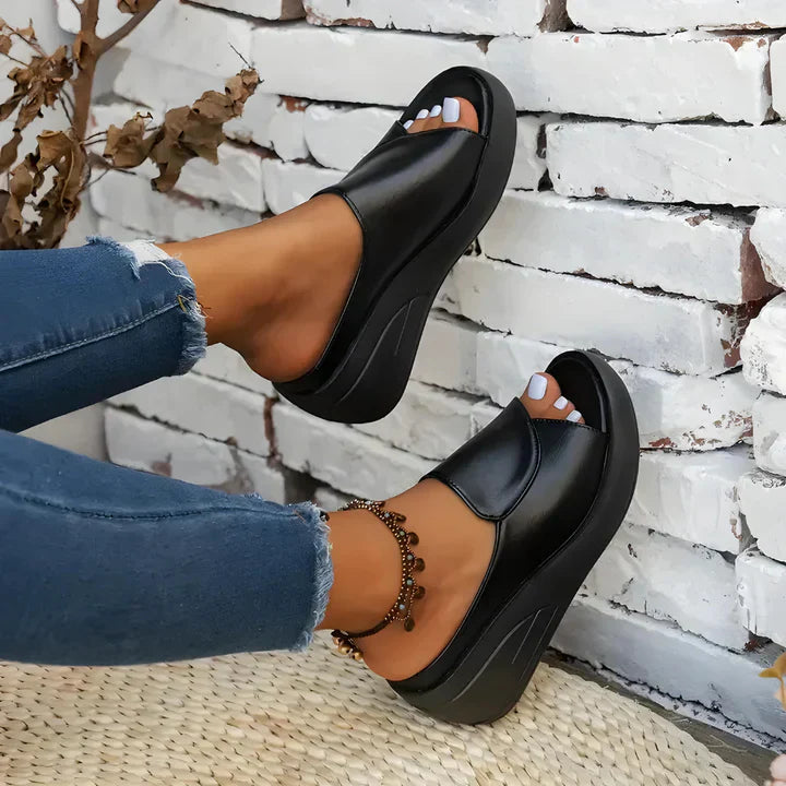 Eliza™ – Sandali Wedge Ortopedici Slip-on