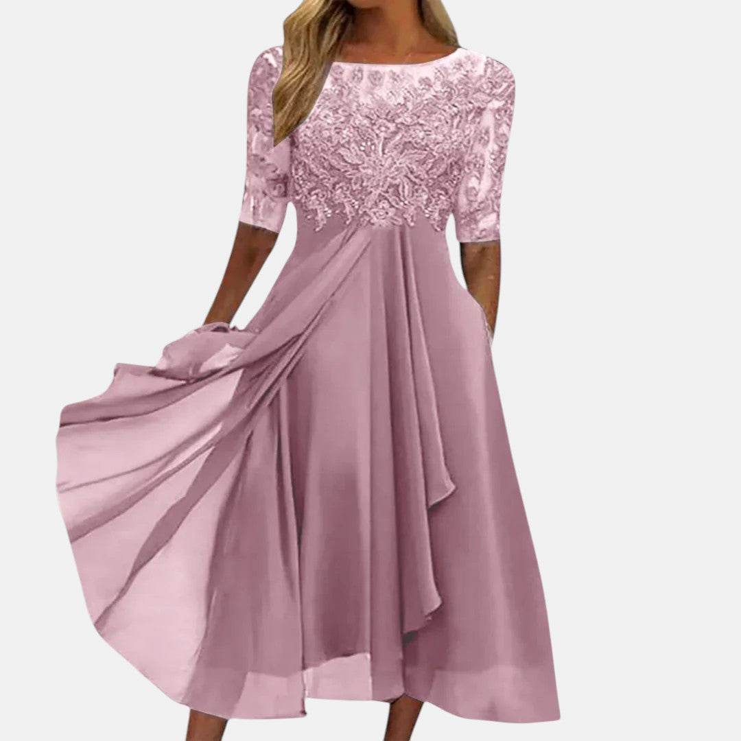 Rhonda | Abito Elegante in Pizzo
