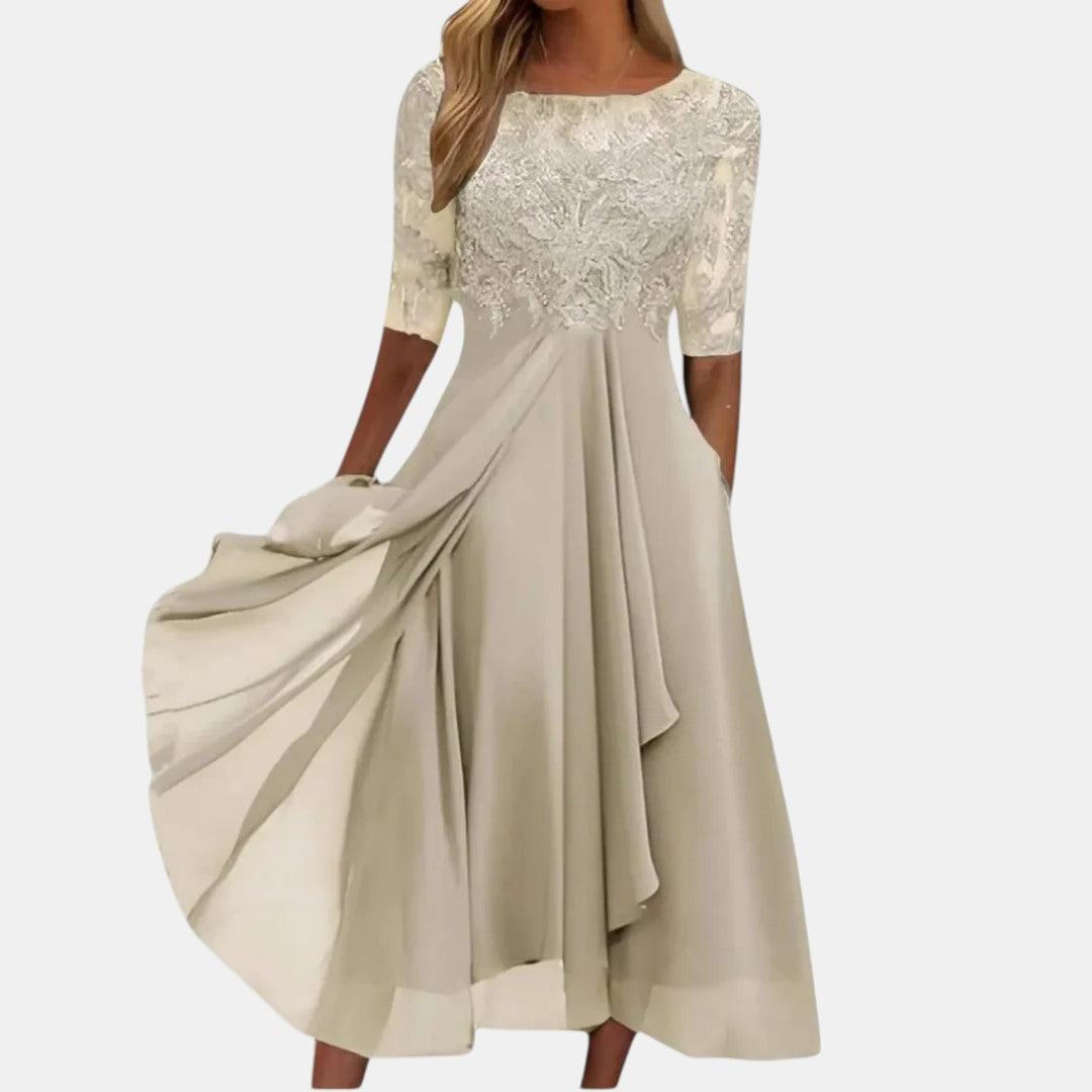 Rhonda | Abito Elegante in Pizzo