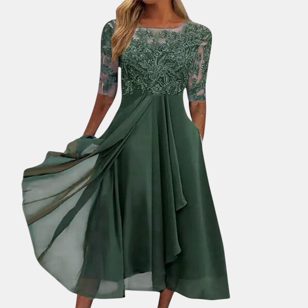 Rhonda | Abito Elegante in Pizzo