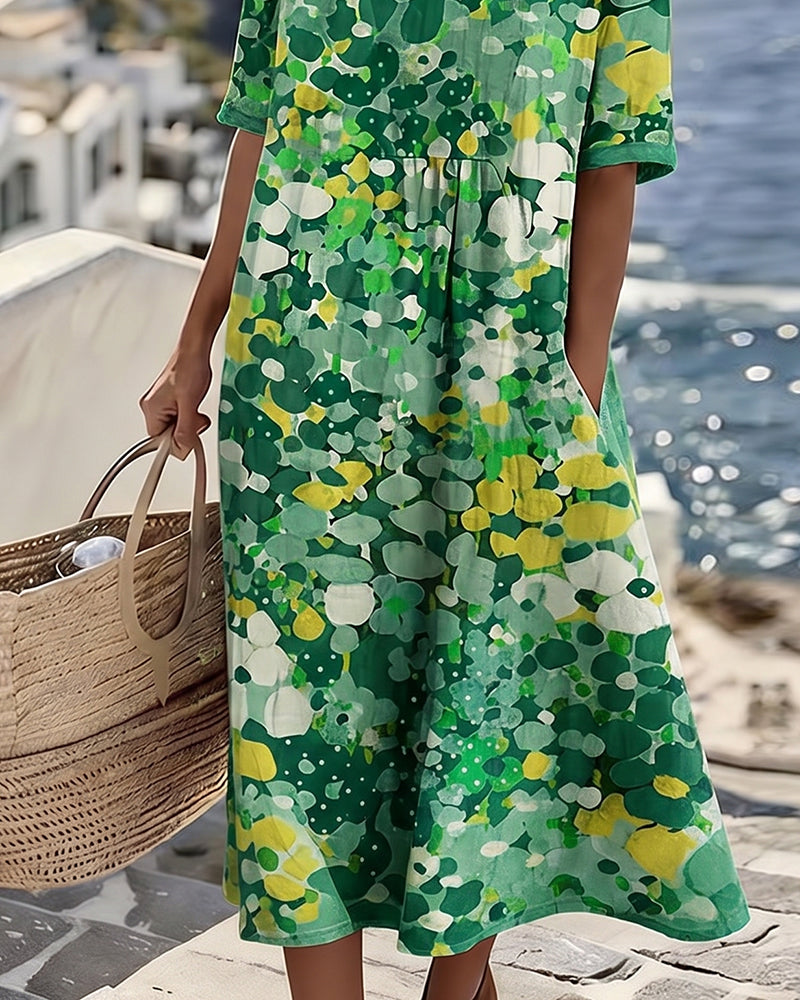 Adriana™ | Elegante Abito Midi Floreale Estivo