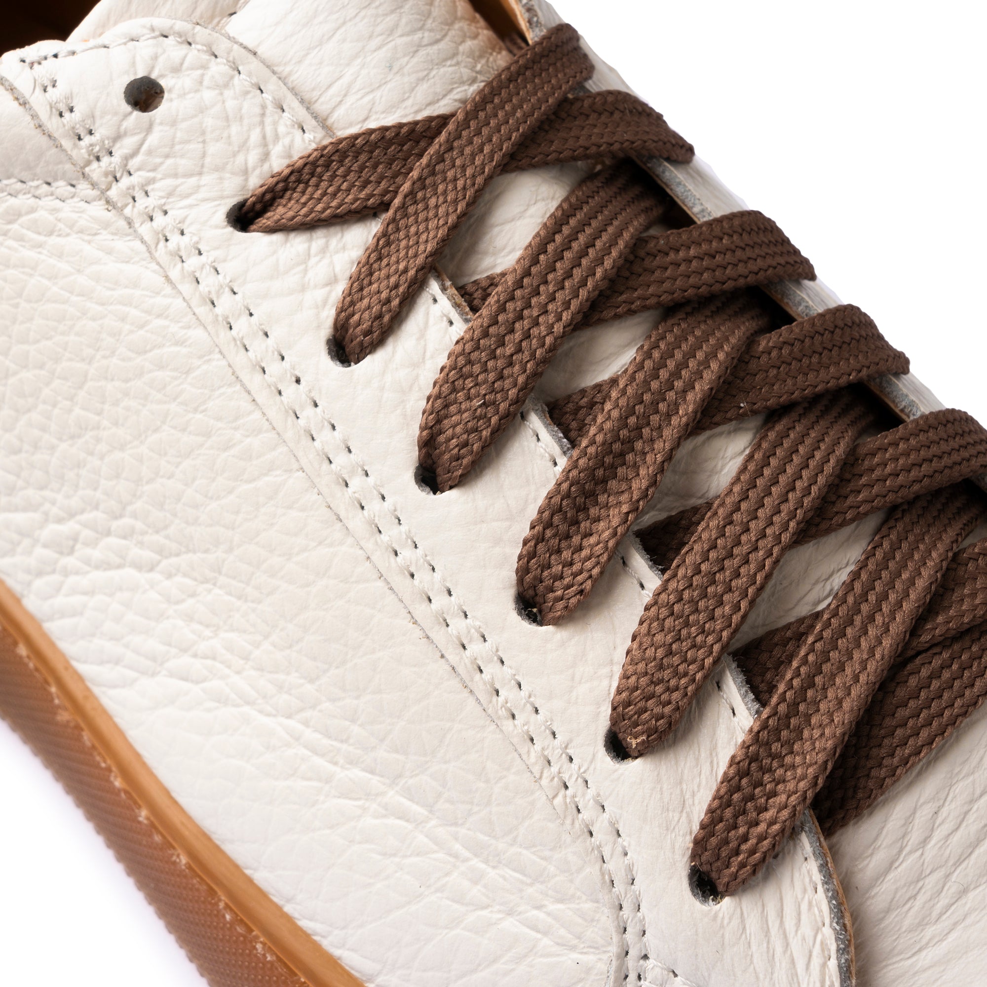 Motion SNEAKERS BASSE UOMO IN VERA PELLE BOTTALATA FONDO AMBRA