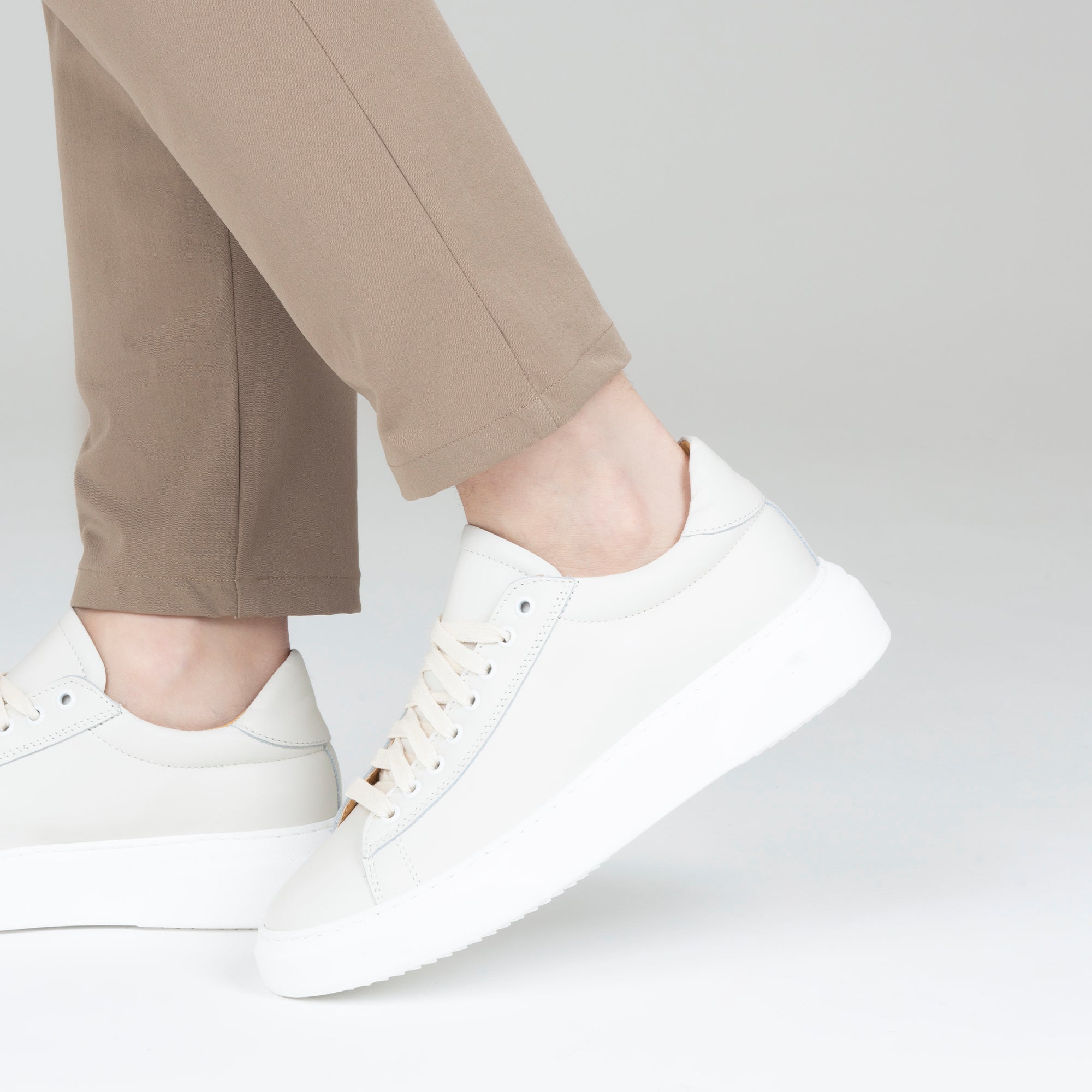 Sneakers basse Uomo Smith in Vera Pelle