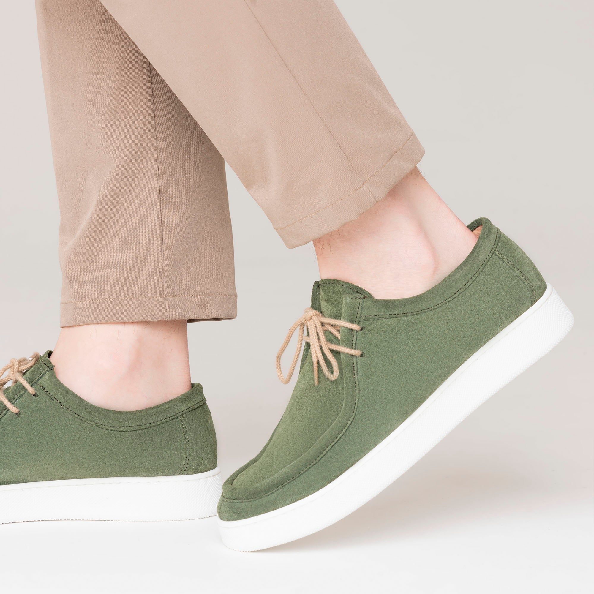 Frank Sneakers Uomo in Morbido Camoscio