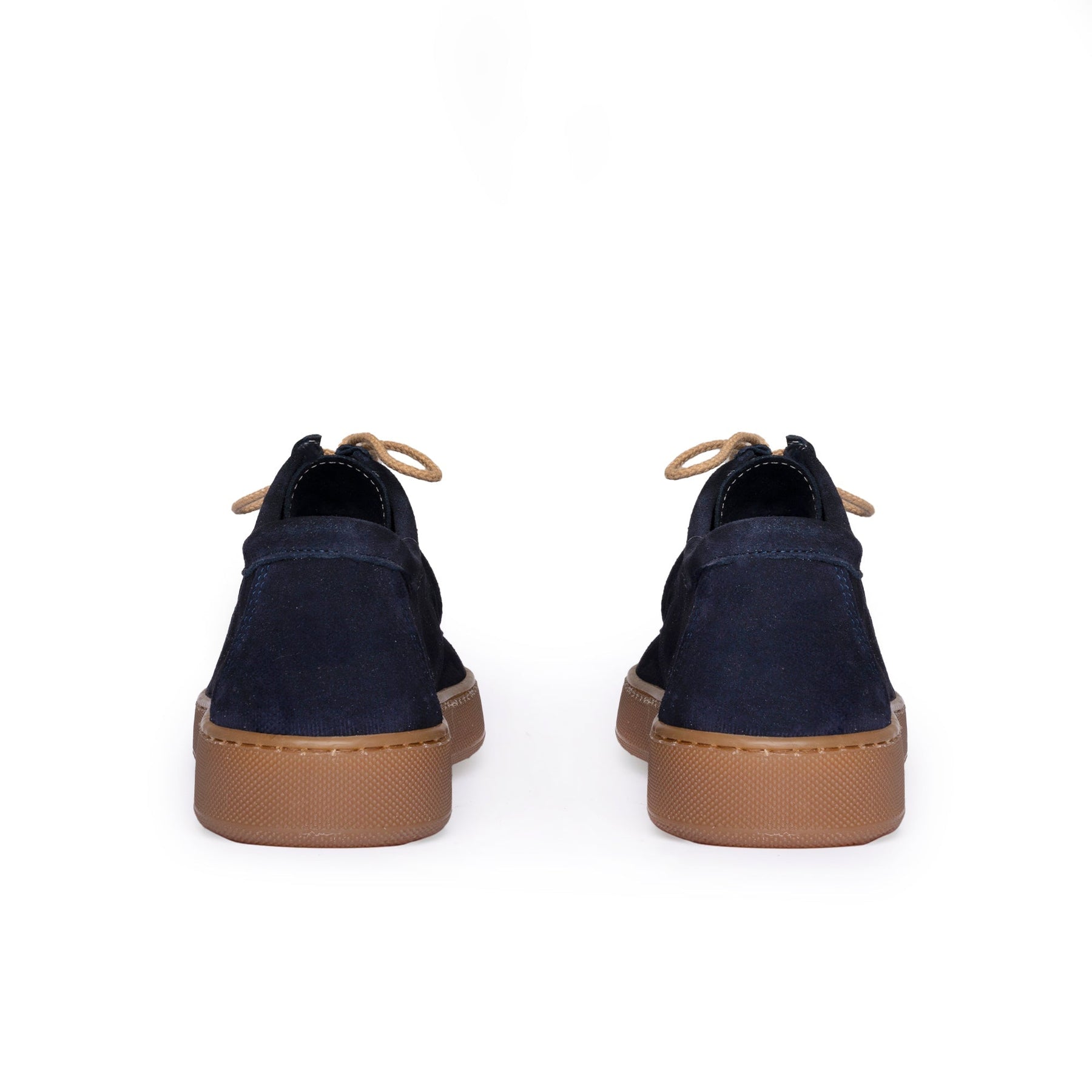 Frank Sneakers fondo ambra Uomo in Morbido Camoscio