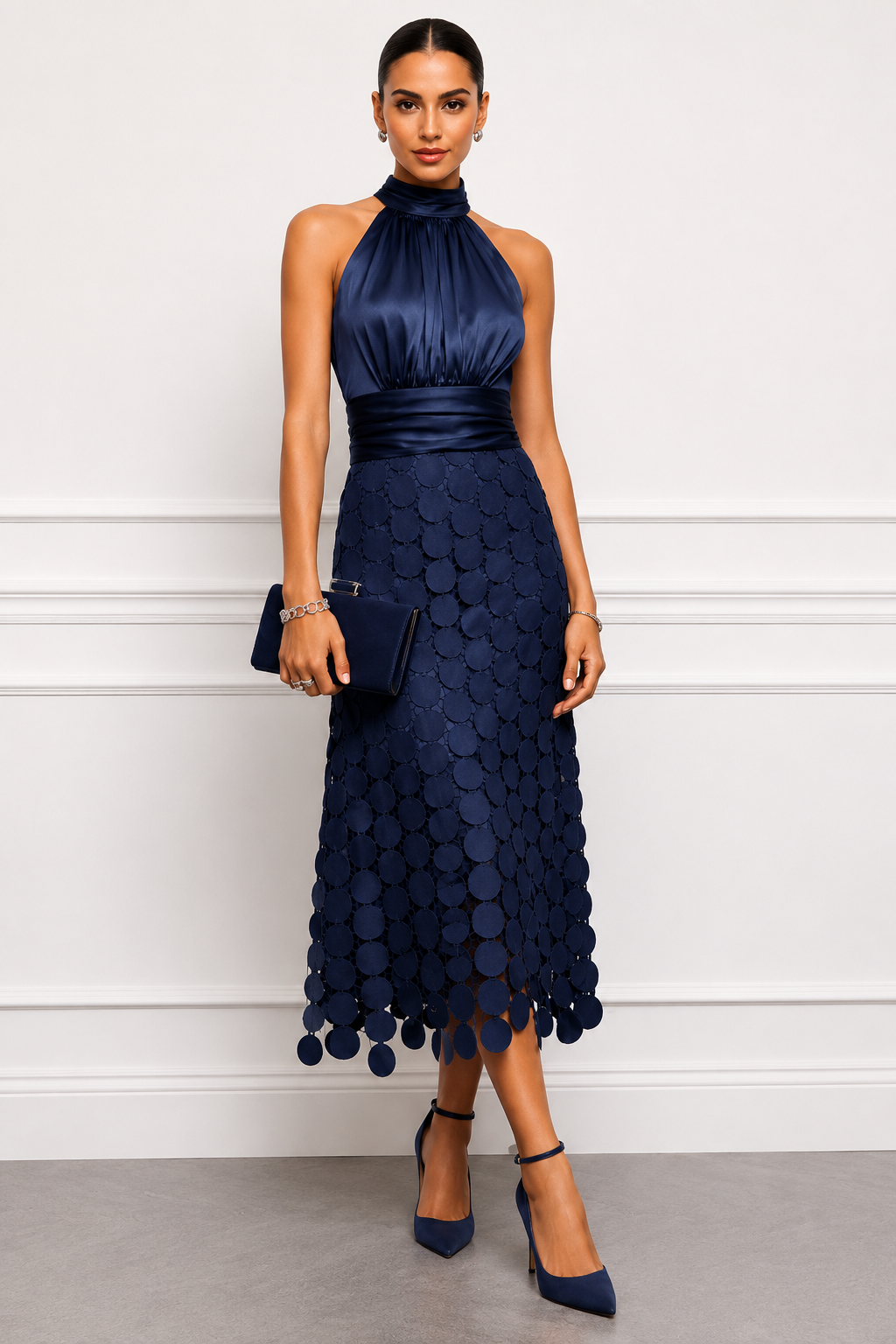 Irène | Abito Midi con Scollo Halter