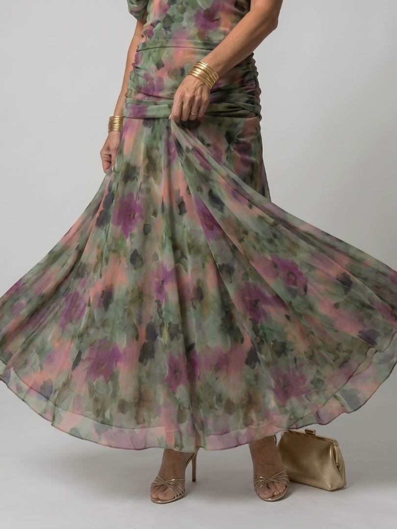 Sophia Milano | Abito midi con spalle scoperte