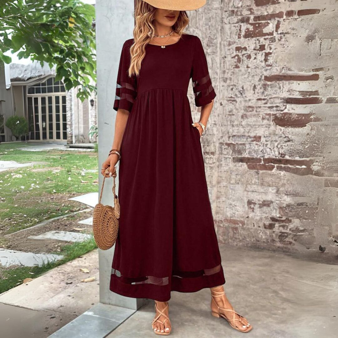 Aubrey™ | Abito Midi Flattering che Appiattisce la Pancia