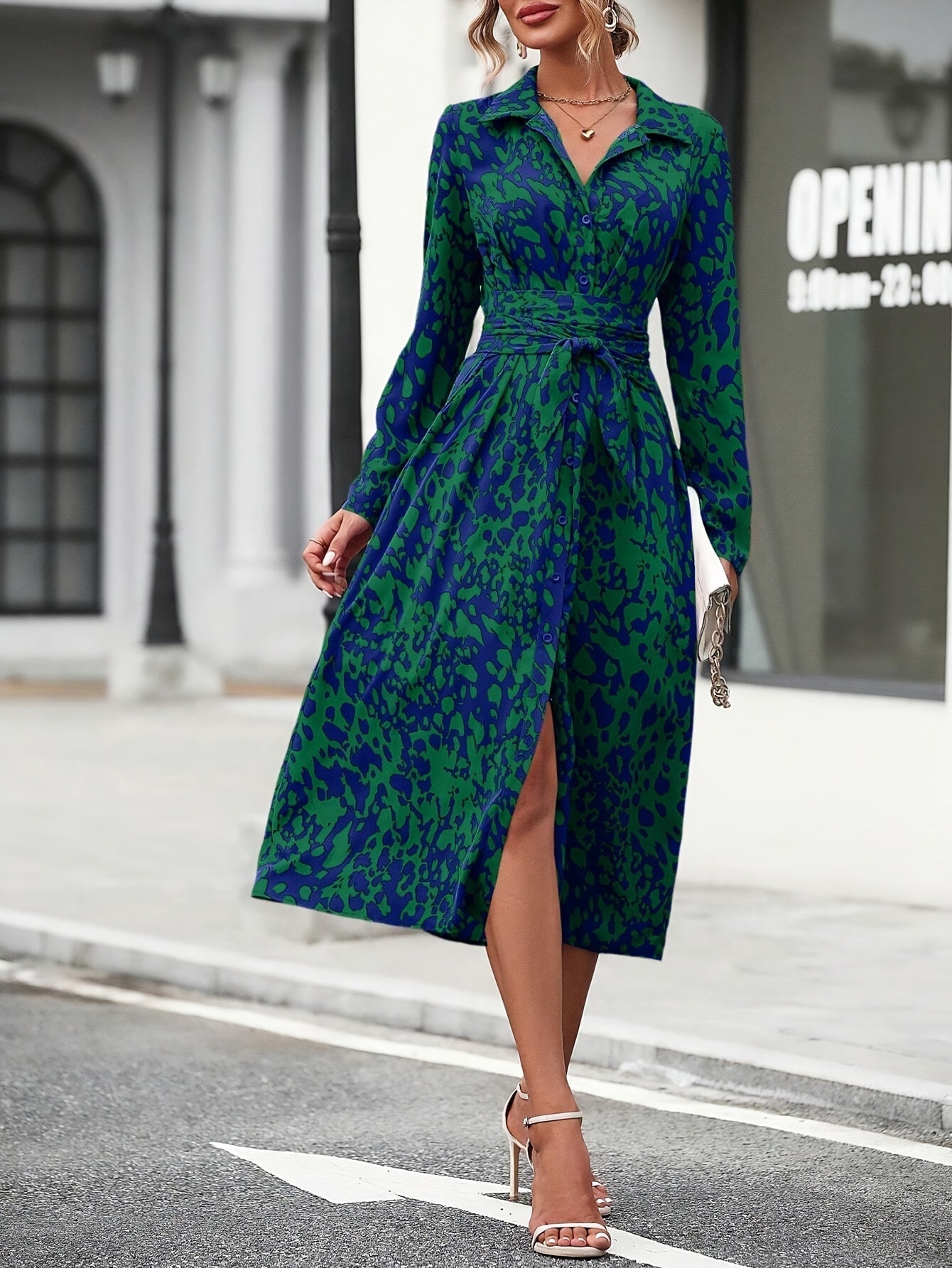 Zafira™ | Geometric Shirt Dress