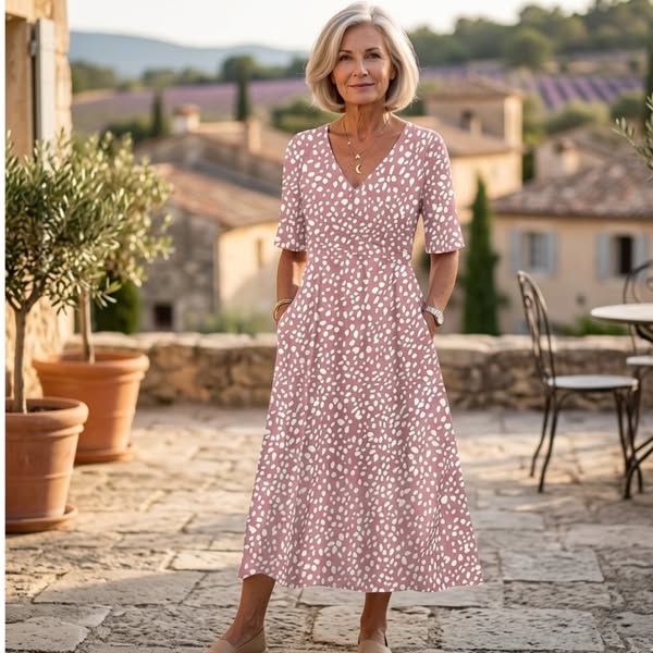 Raffaella | Abito midi a pois