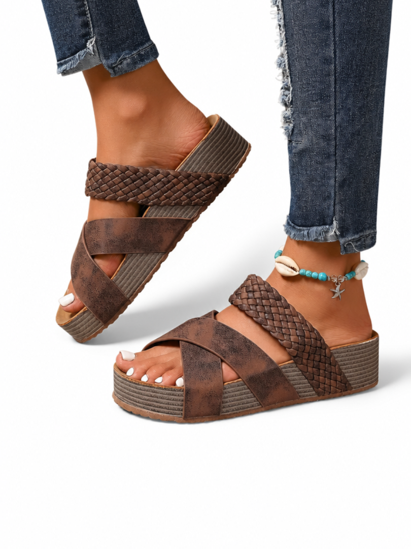 Abigail™ – Sandali Ortopedici con Cinghie in Pelle