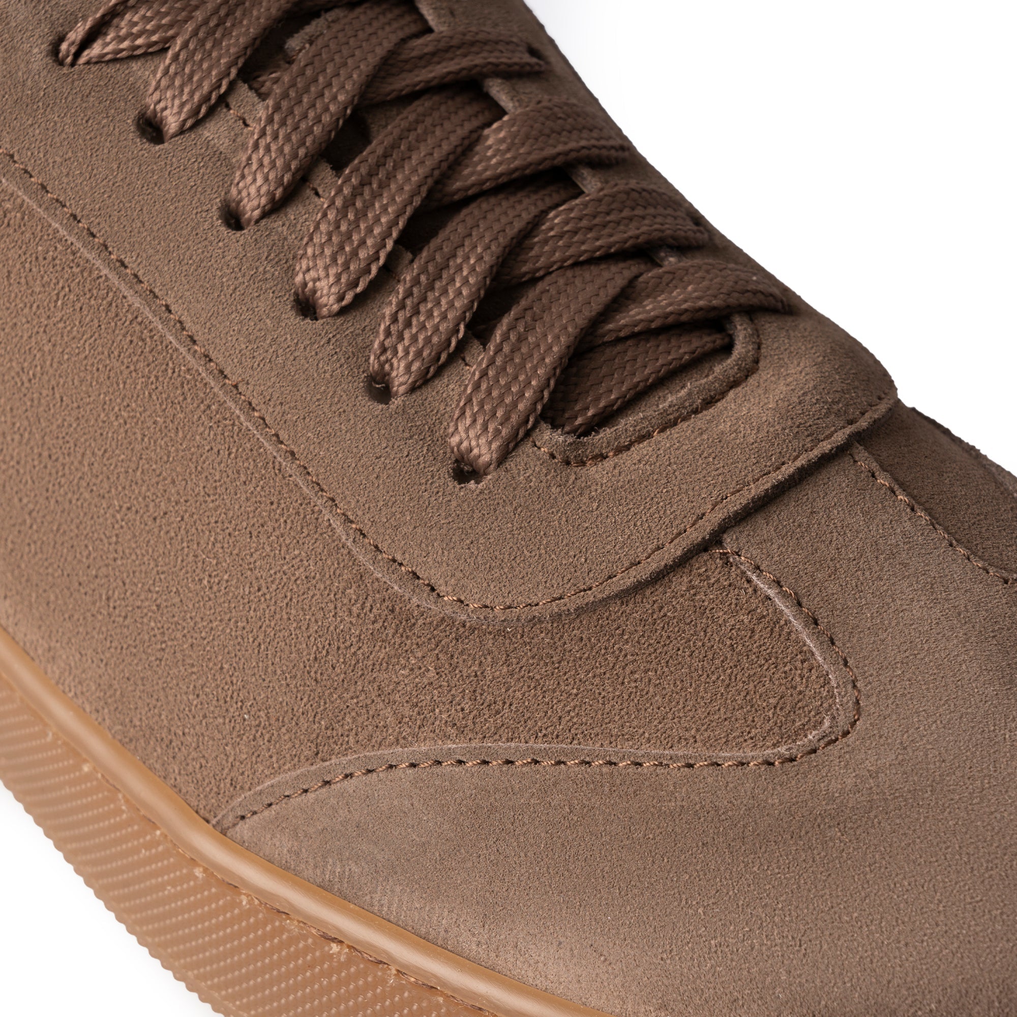 Fusion sneakers basse uomo in morbido camoscio