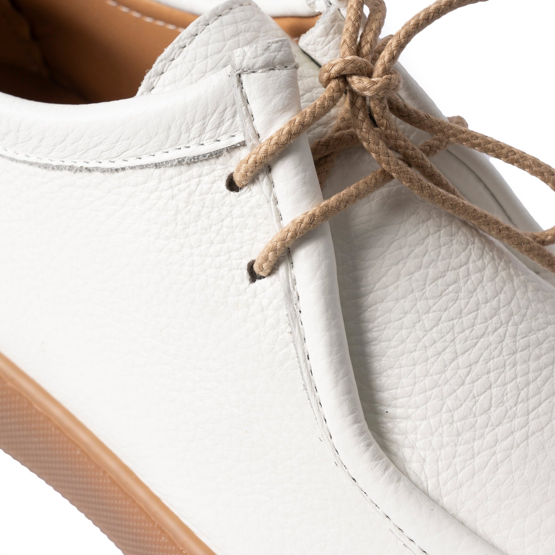 Frank Sneakers fondo ambra uomo in pelle bottolata