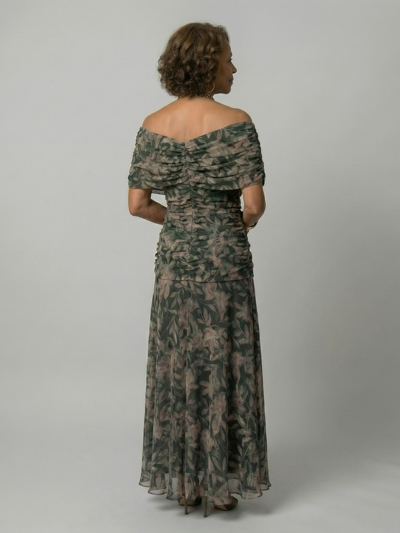 Calen | Abiti Midi Fluttuanti Off-Shoulder