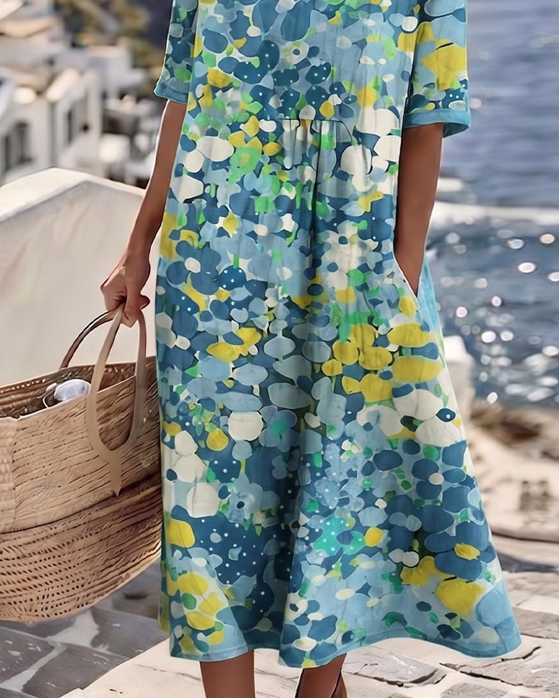 Adriana™ | Elegante Abito Midi Floreale Estivo