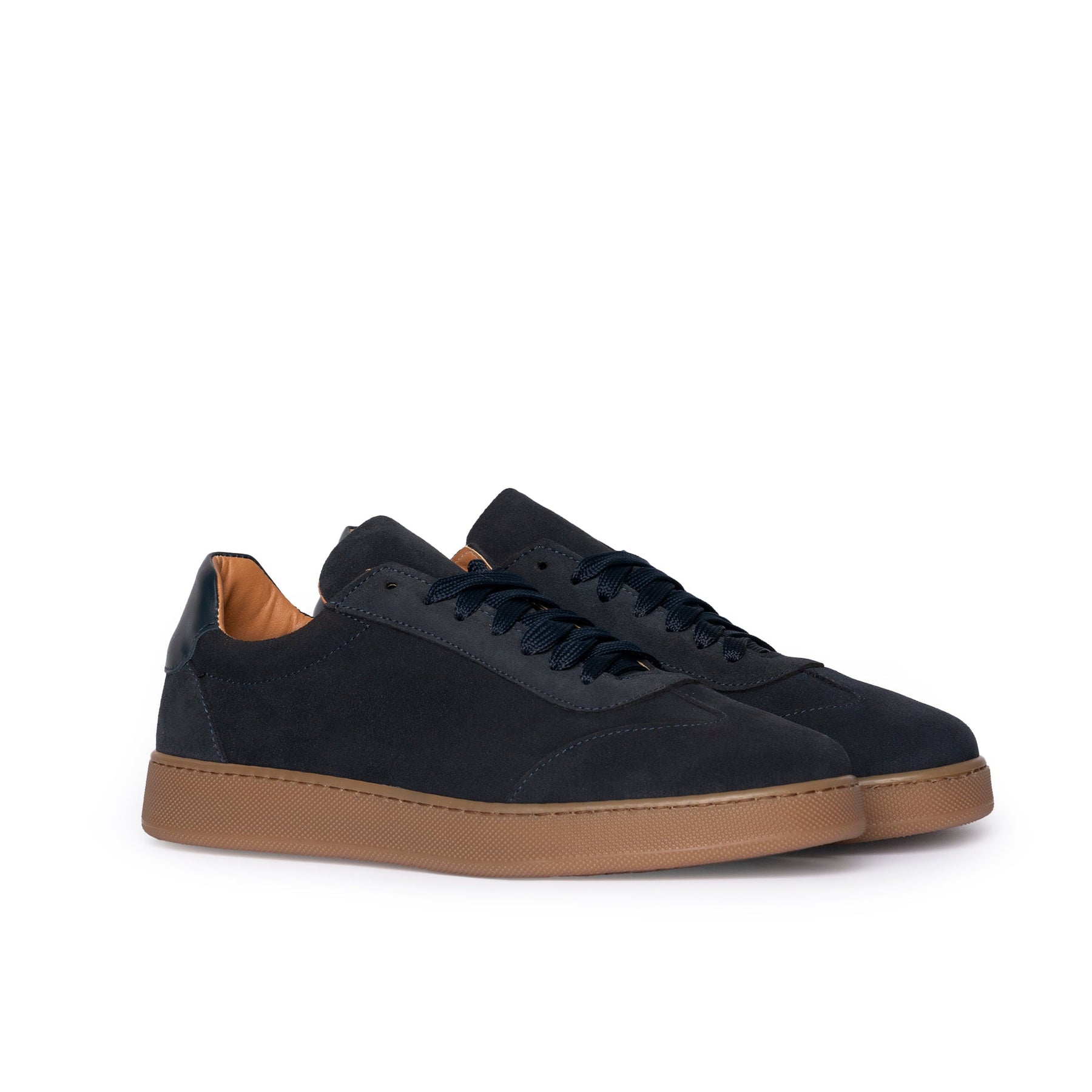 Fusion sneakers basse uomo in morbido camoscio