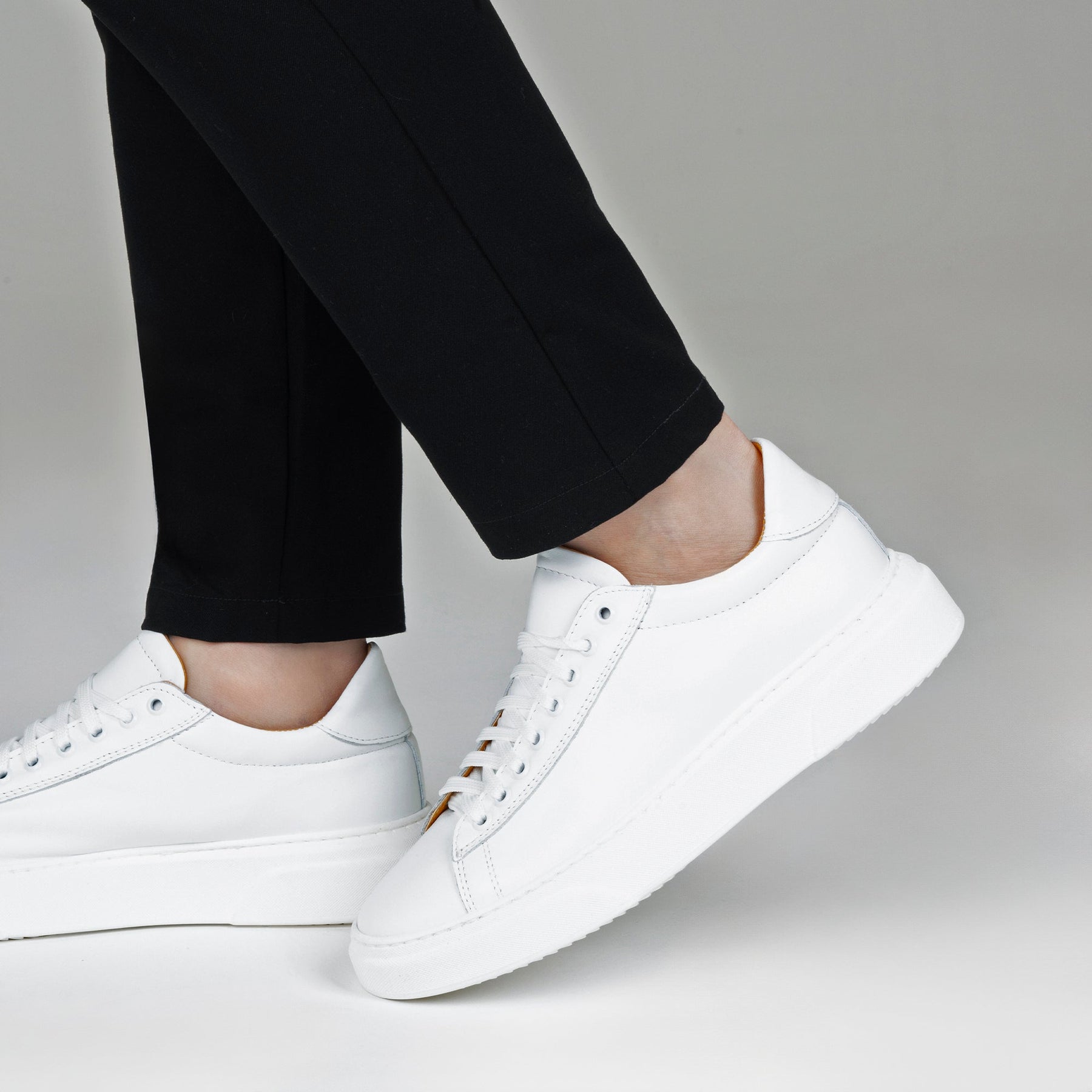 Sneakers basse Uomo Smith in Vera Pelle