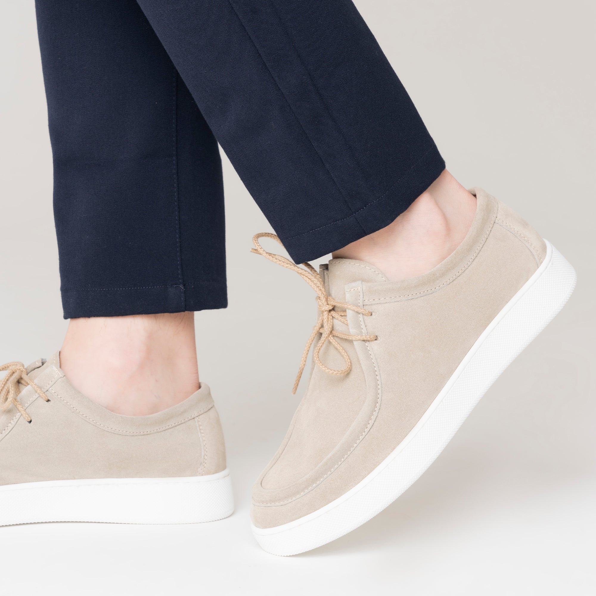 Frank Sneakers Uomo in Morbido Camoscio