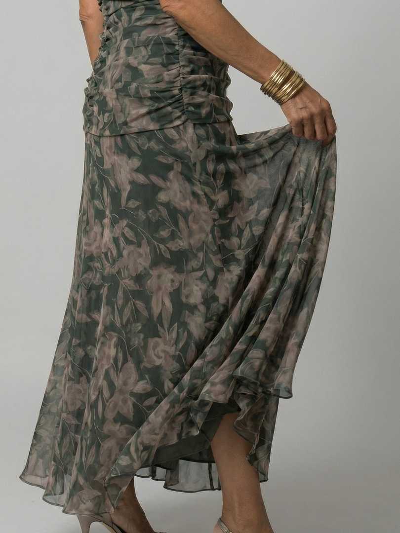 Calen | Abiti Midi Fluttuanti Off-Shoulder