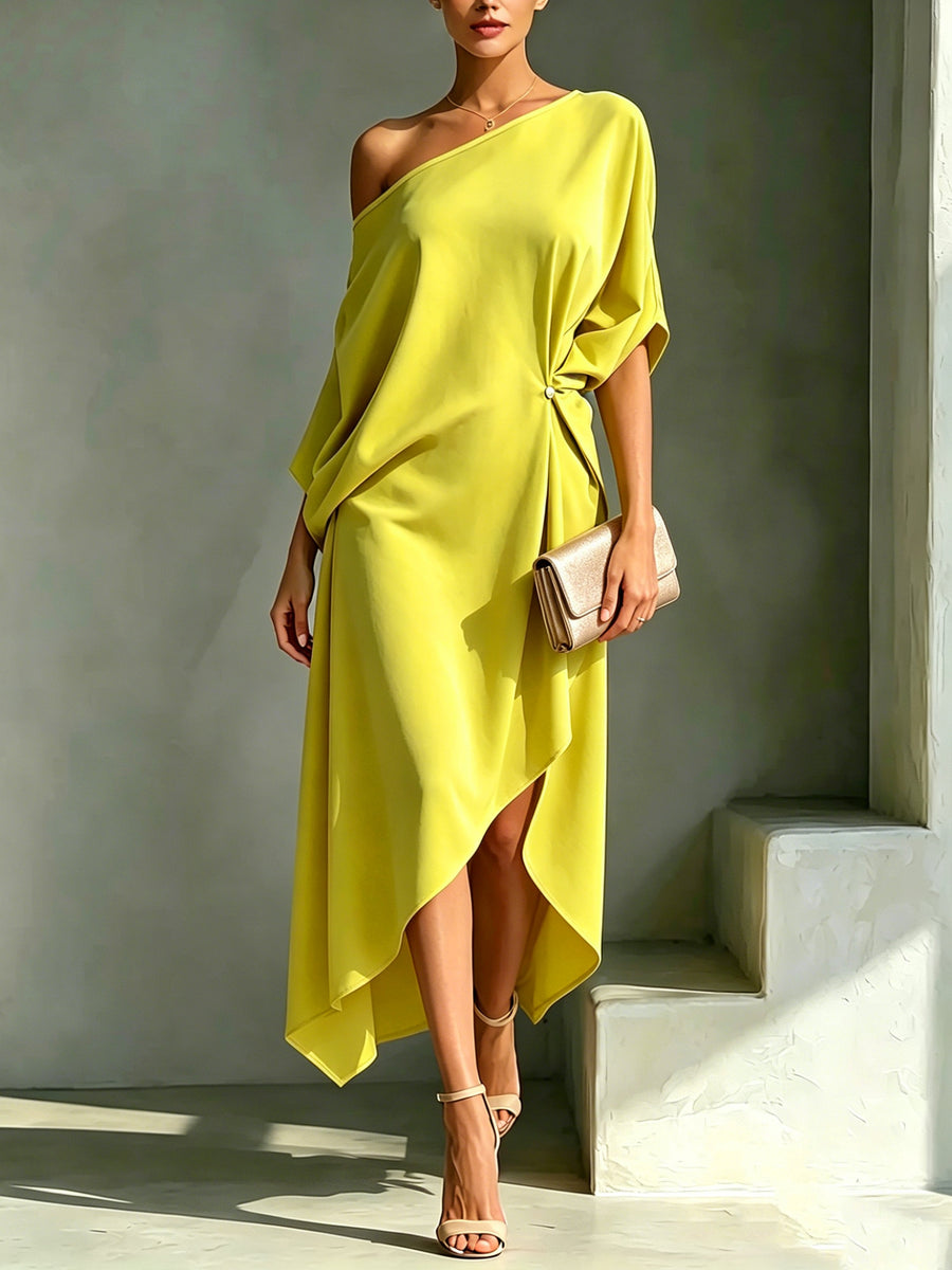 Giulia | Vestito elegante asimmetrico