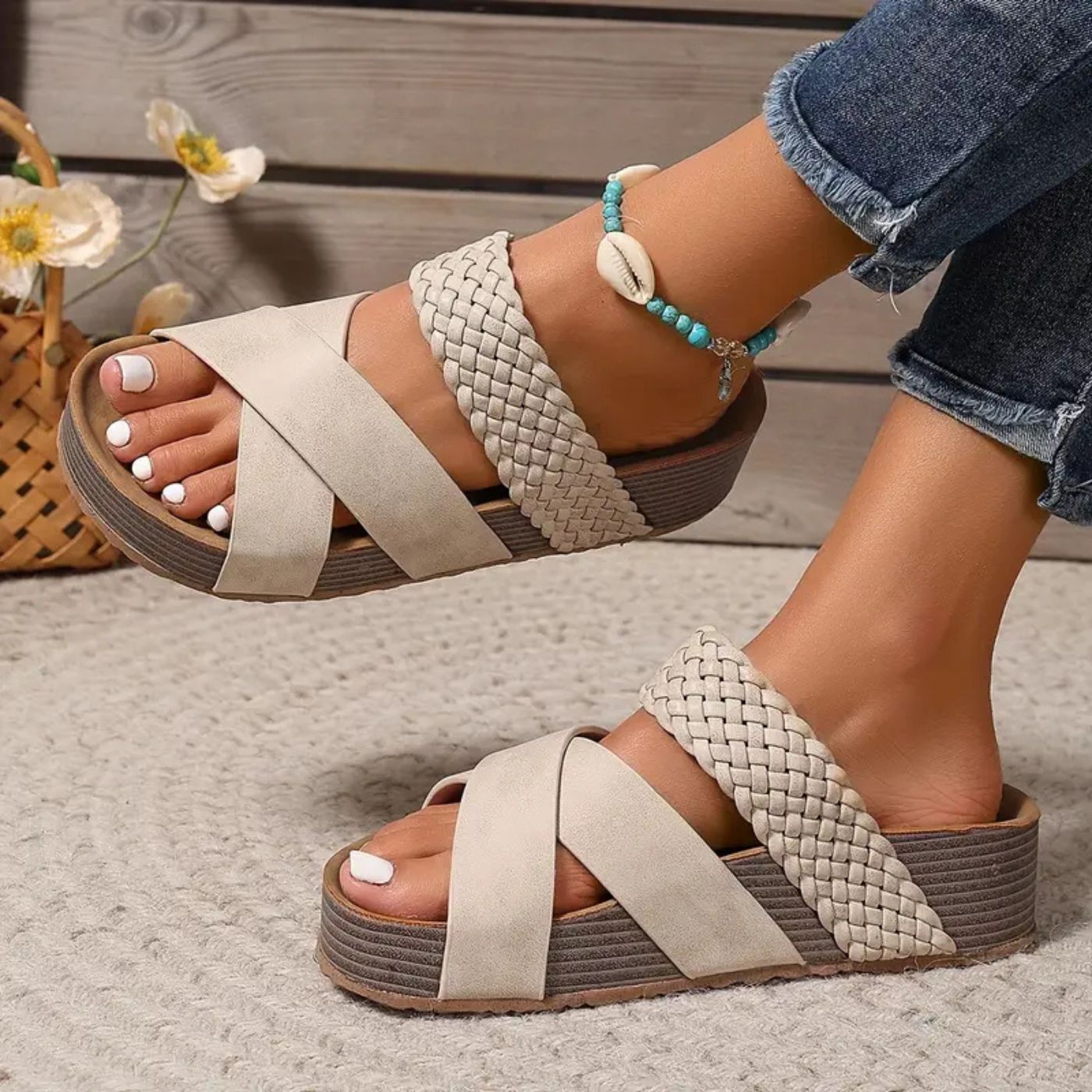 Abigail™ – Sandali Ortopedici con Cinghie in Pelle