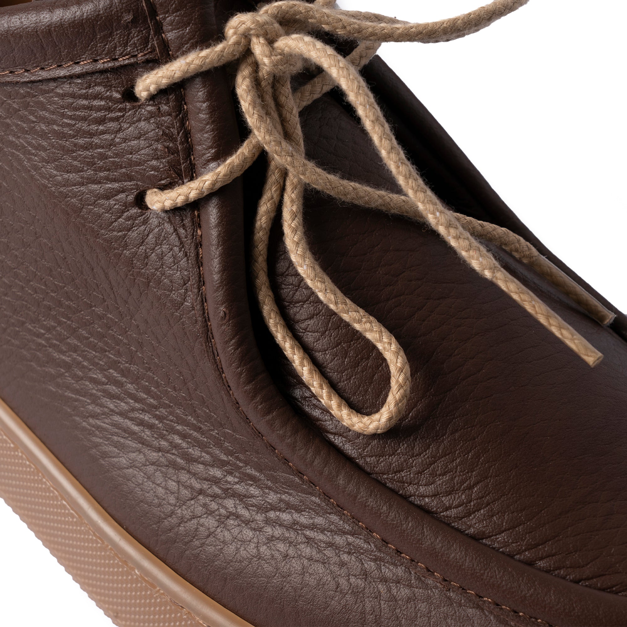 Frank Sneakers fondo ambra uomo in pelle bottolata