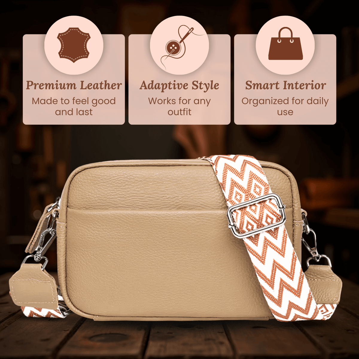 Lucia's Strap Essential | Crossbody Bag