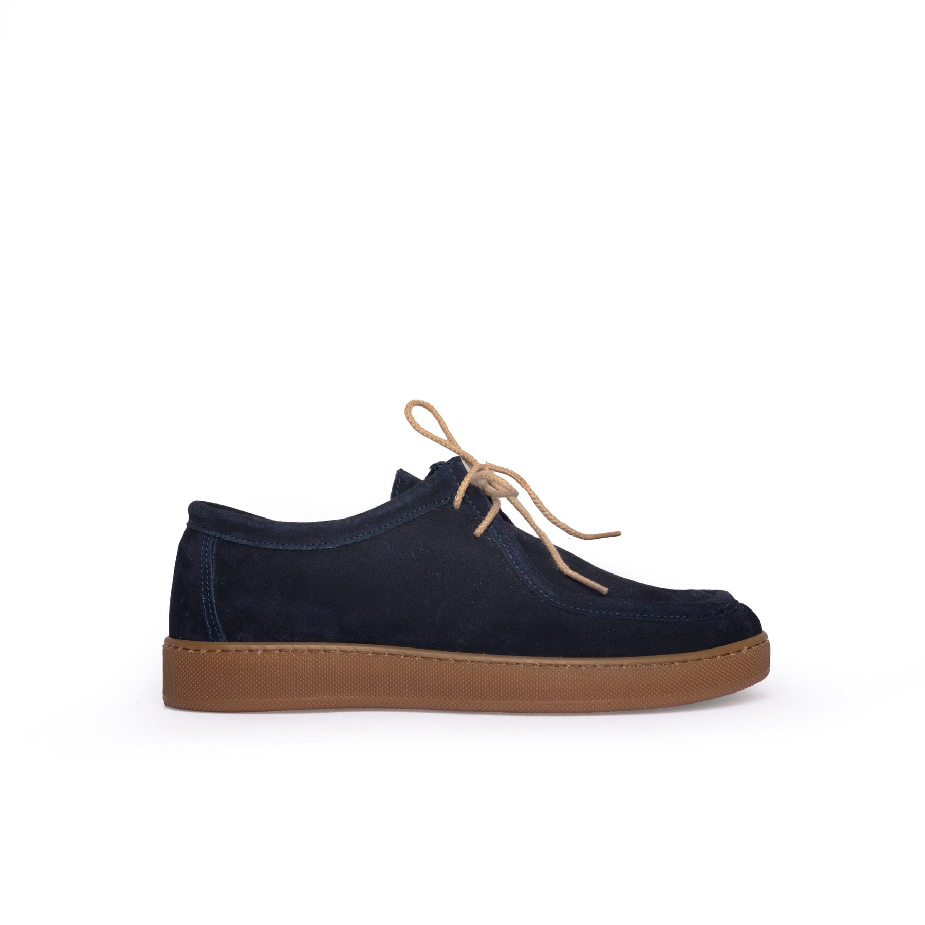 Frank Sneakers fondo ambra Uomo in Morbido Camoscio