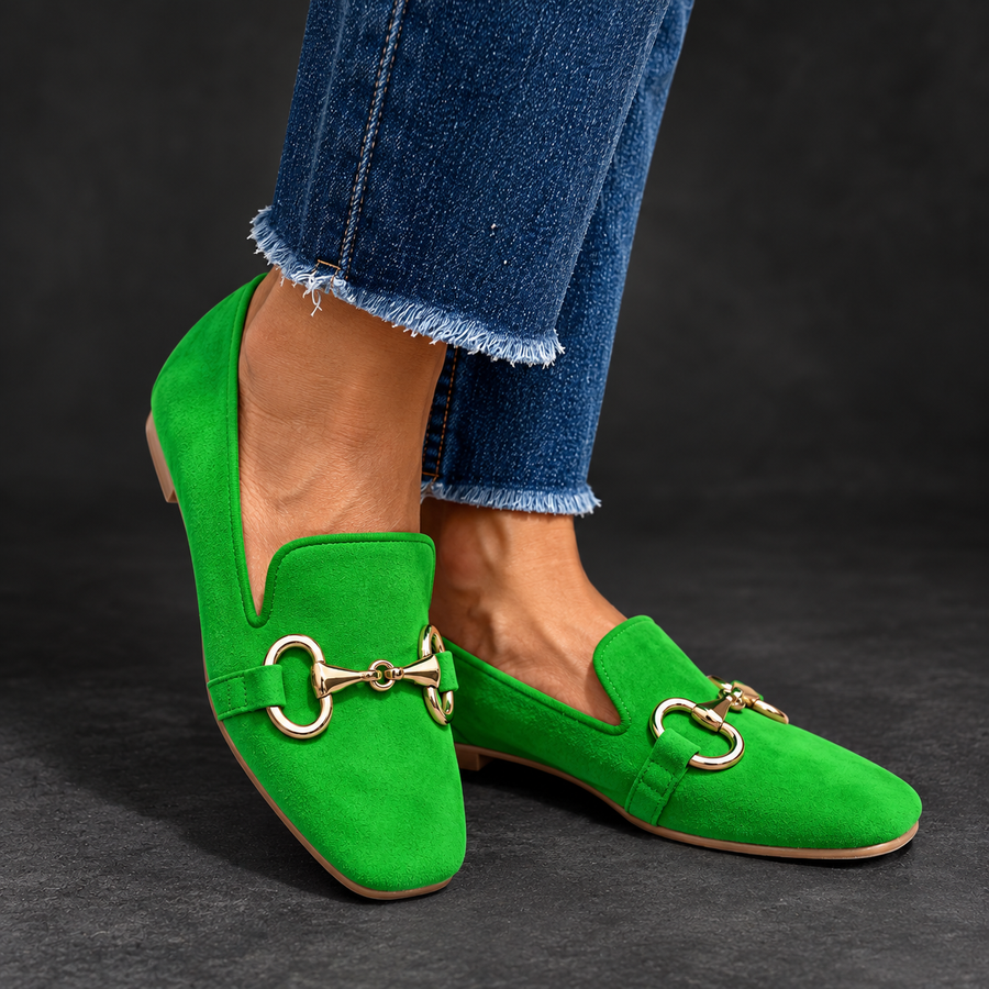 FLUORESCENT LOAFER WITH METAL DETAIL