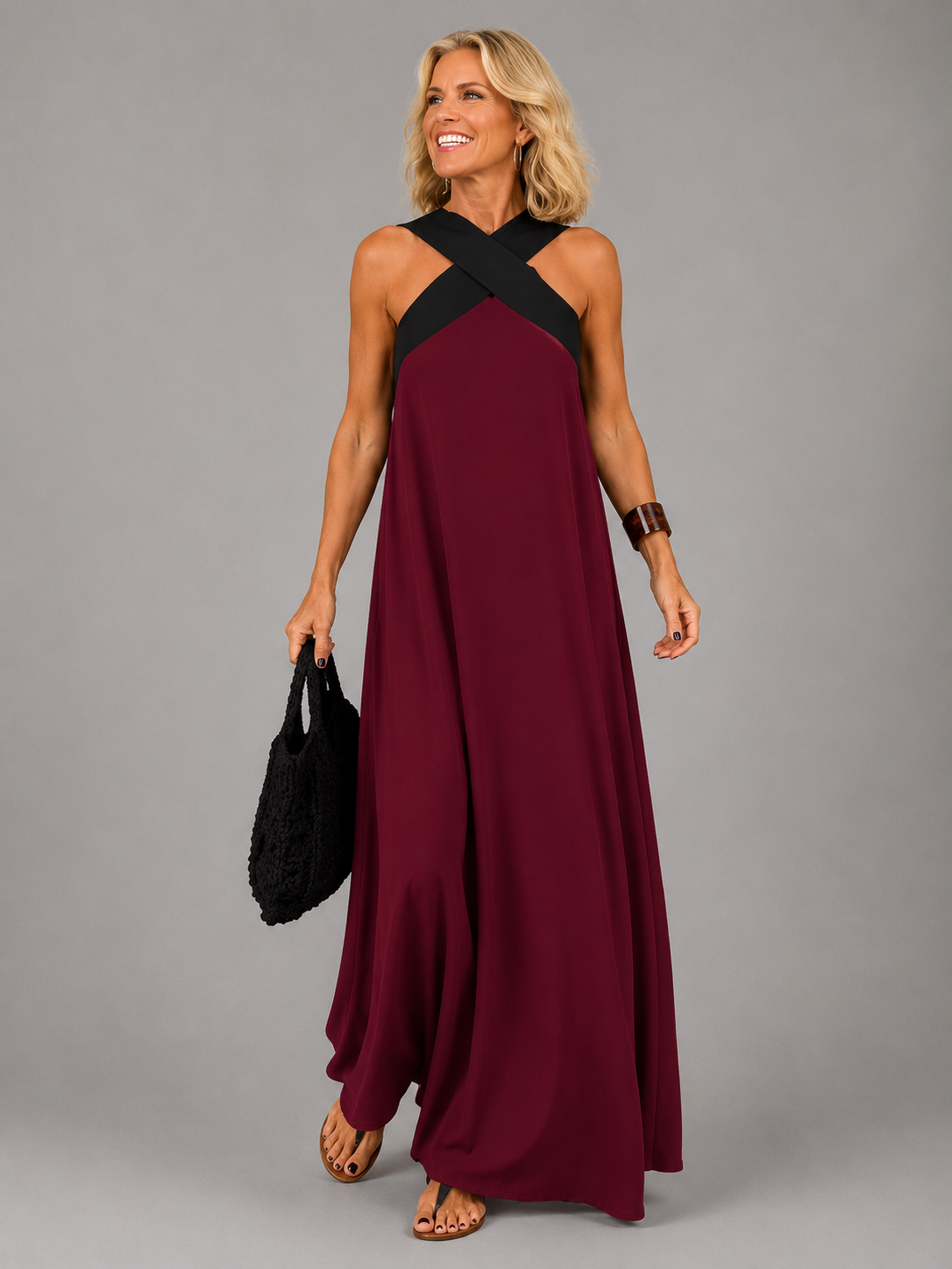 Velora™ | Maxi Dress Eleganza Incrociata