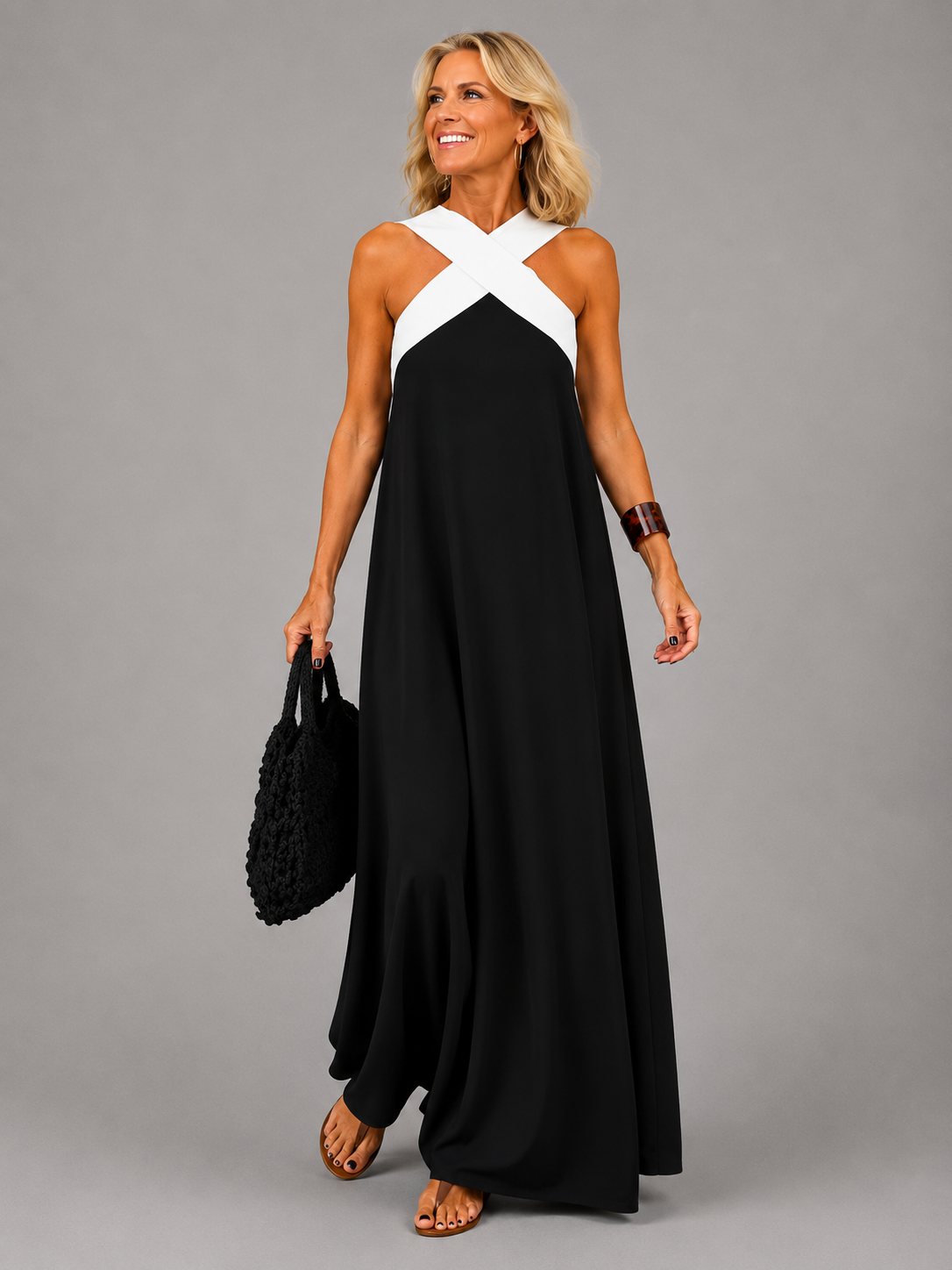 Velora™ | Maxi Dress Eleganza Incrociata