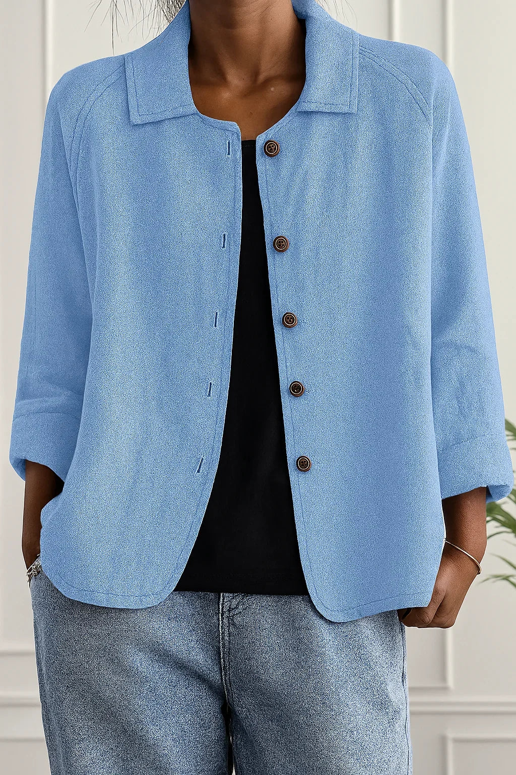 Evelyn | Easy Everyday Button Blouse