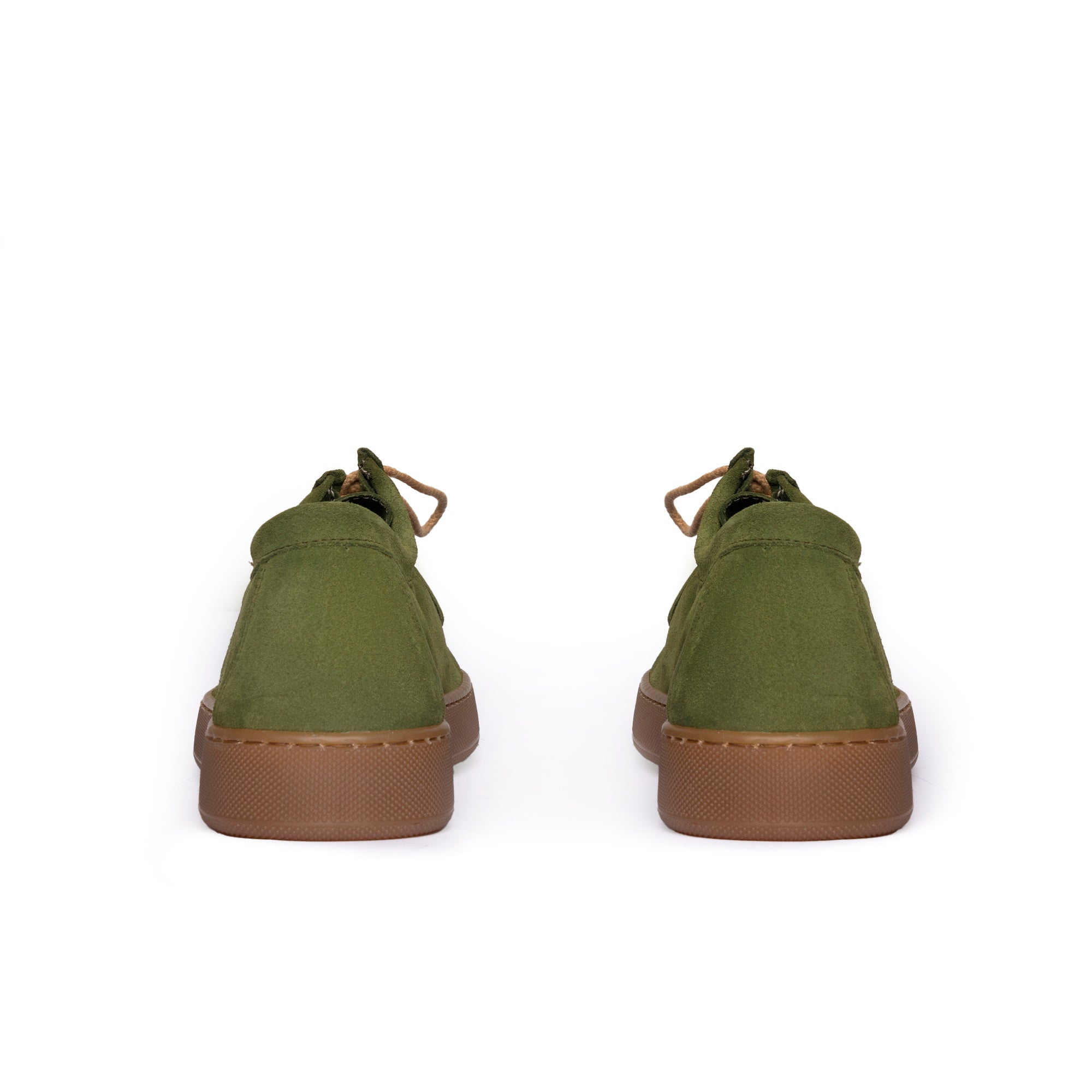 Frank Sneakers fondo ambra Uomo in Morbido Camoscio