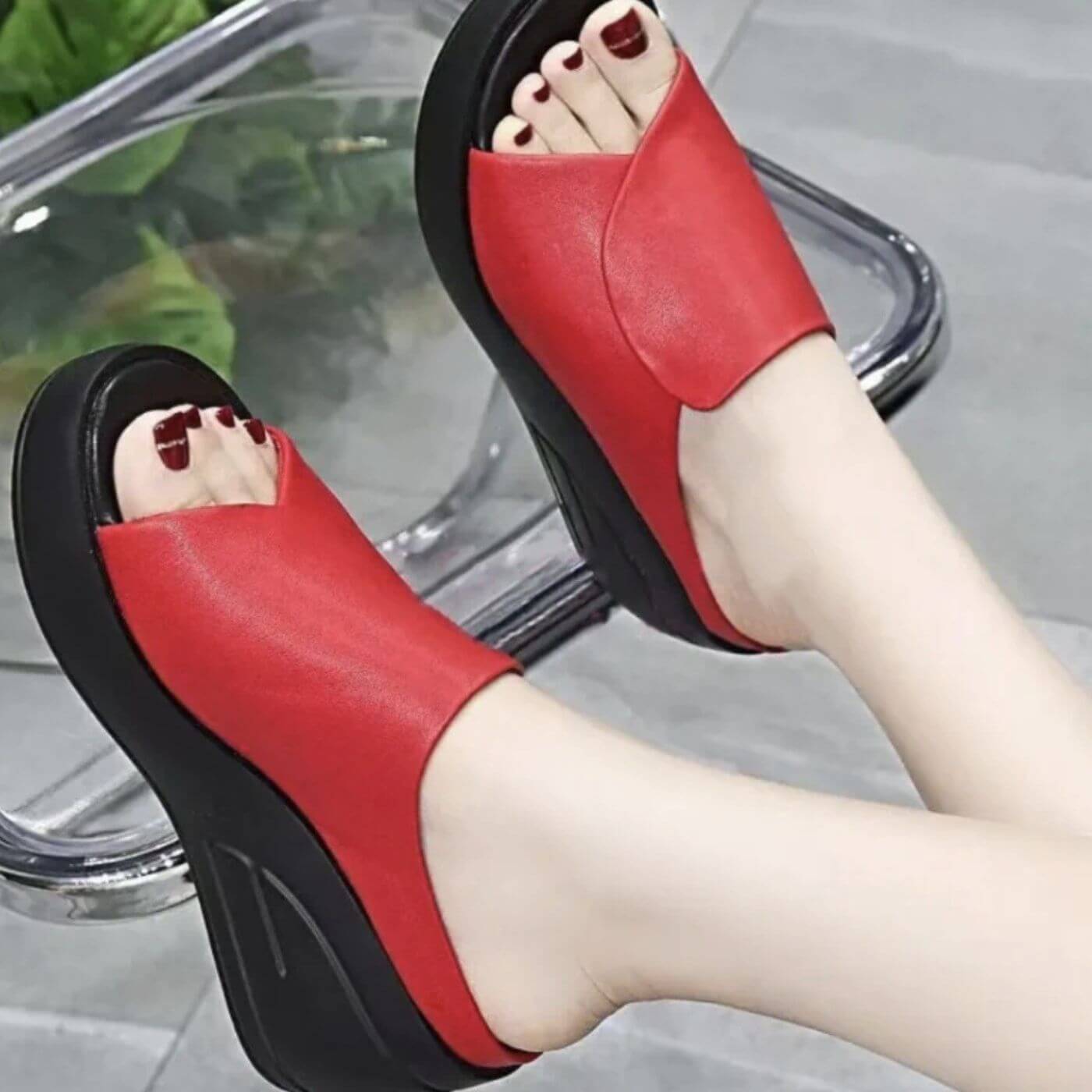 Eliza™ – Sandali Wedge Ortopedici Slip-on