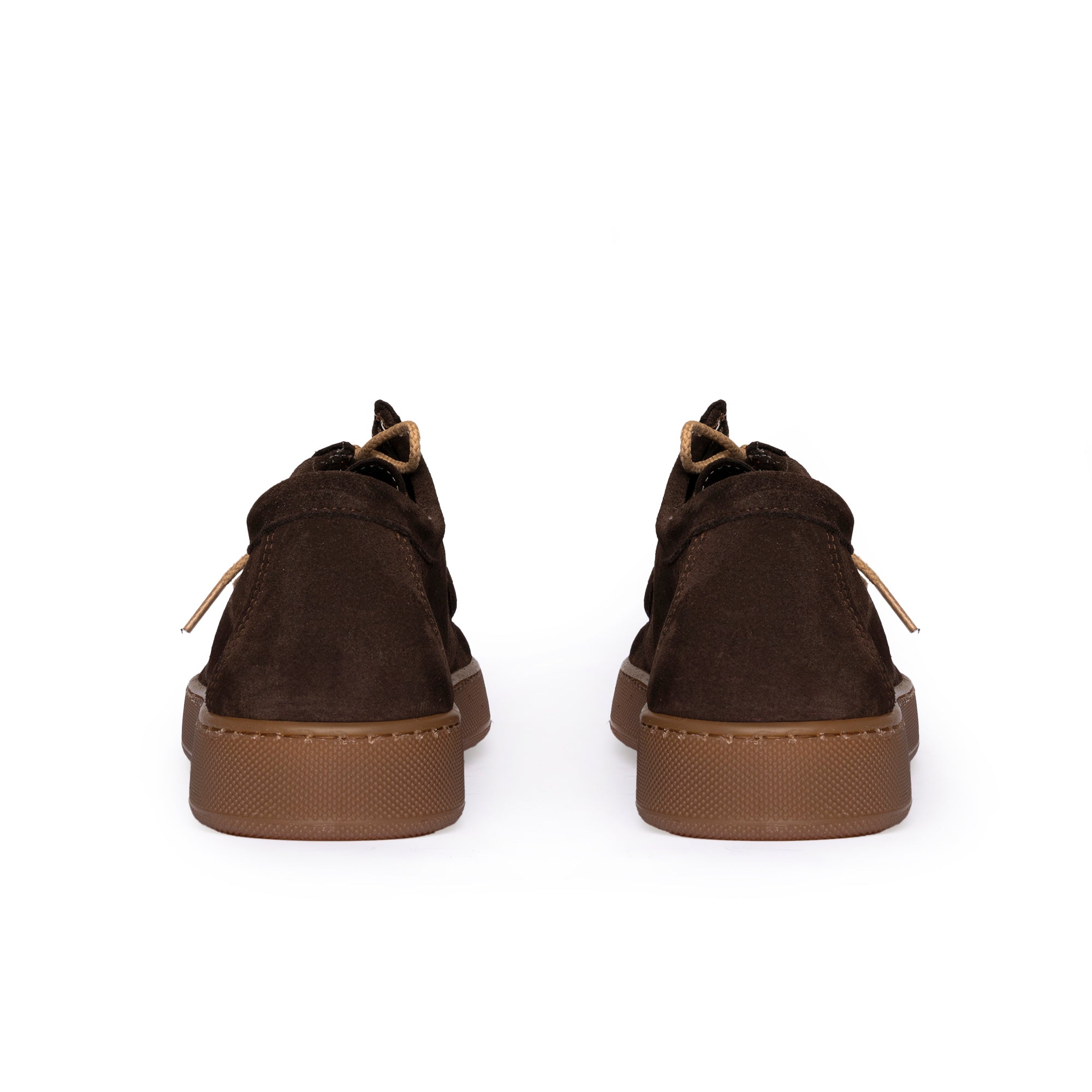 Frank Sneakers fondo ambra Uomo in Morbido Camoscio