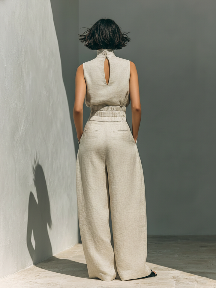 MARIA | TANK TOP & WIDE-LEG TROUSERS SET