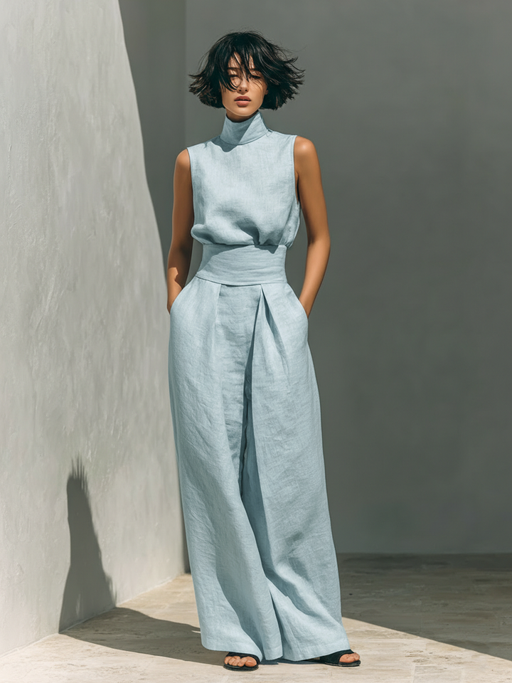 MARIA | TANK TOP & WIDE-LEG TROUSERS SET