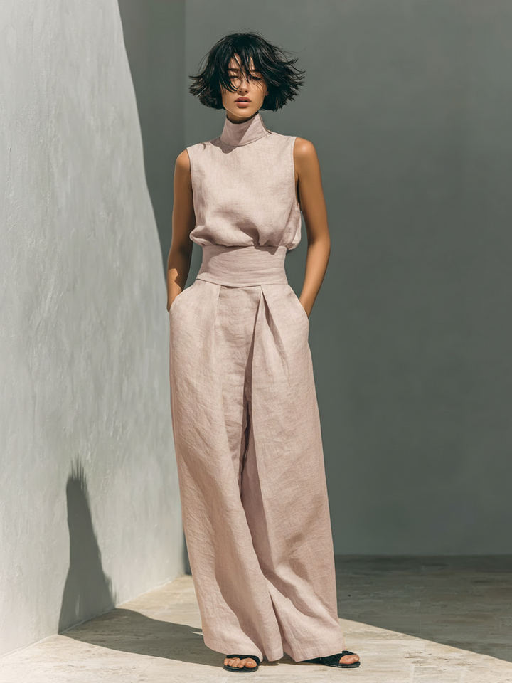 MARIA | TANK TOP & WIDE-LEG TROUSERS SET